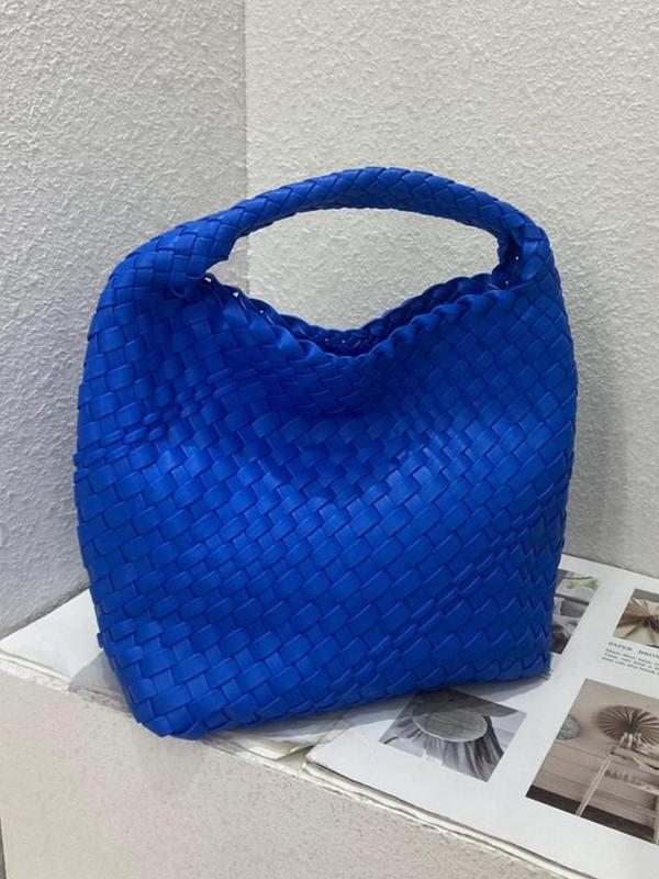 Solid Color Woven Bags Handbags Product Image