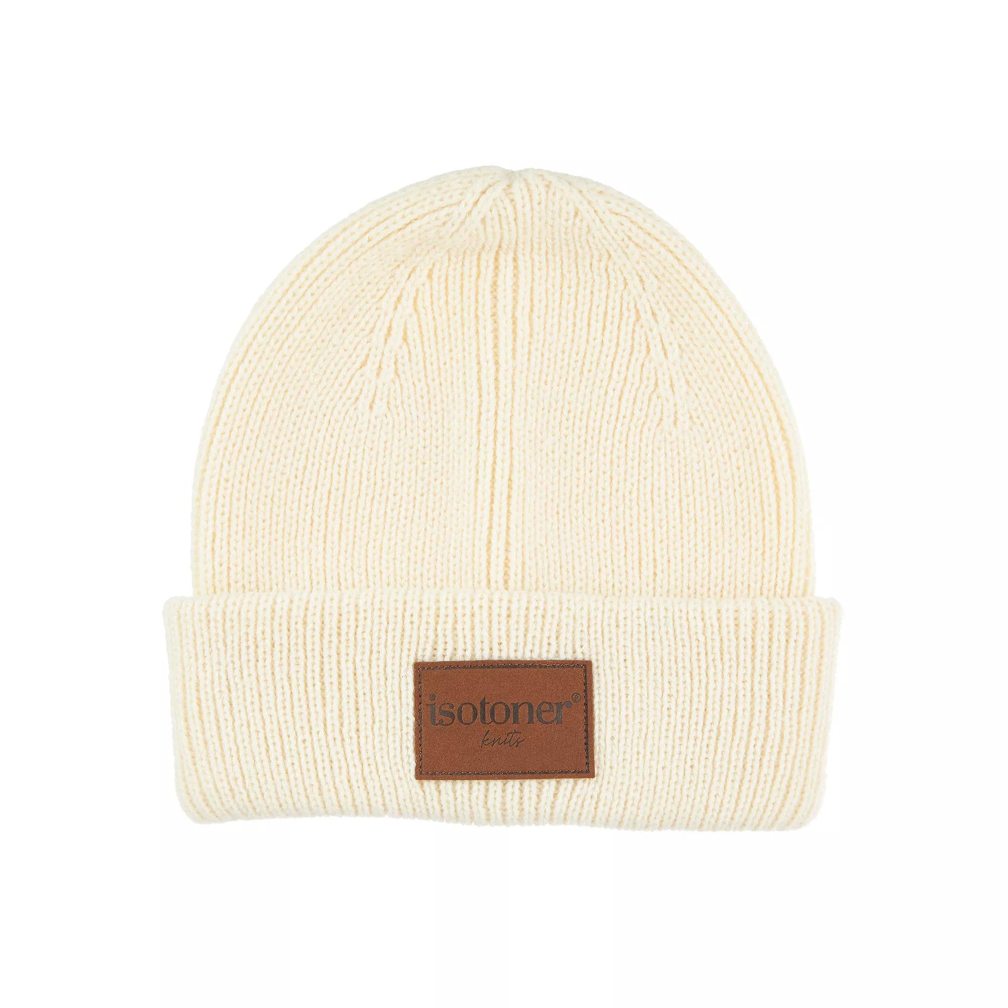 Women's isotoner Knit Beanie Hat, Ivory Product Image