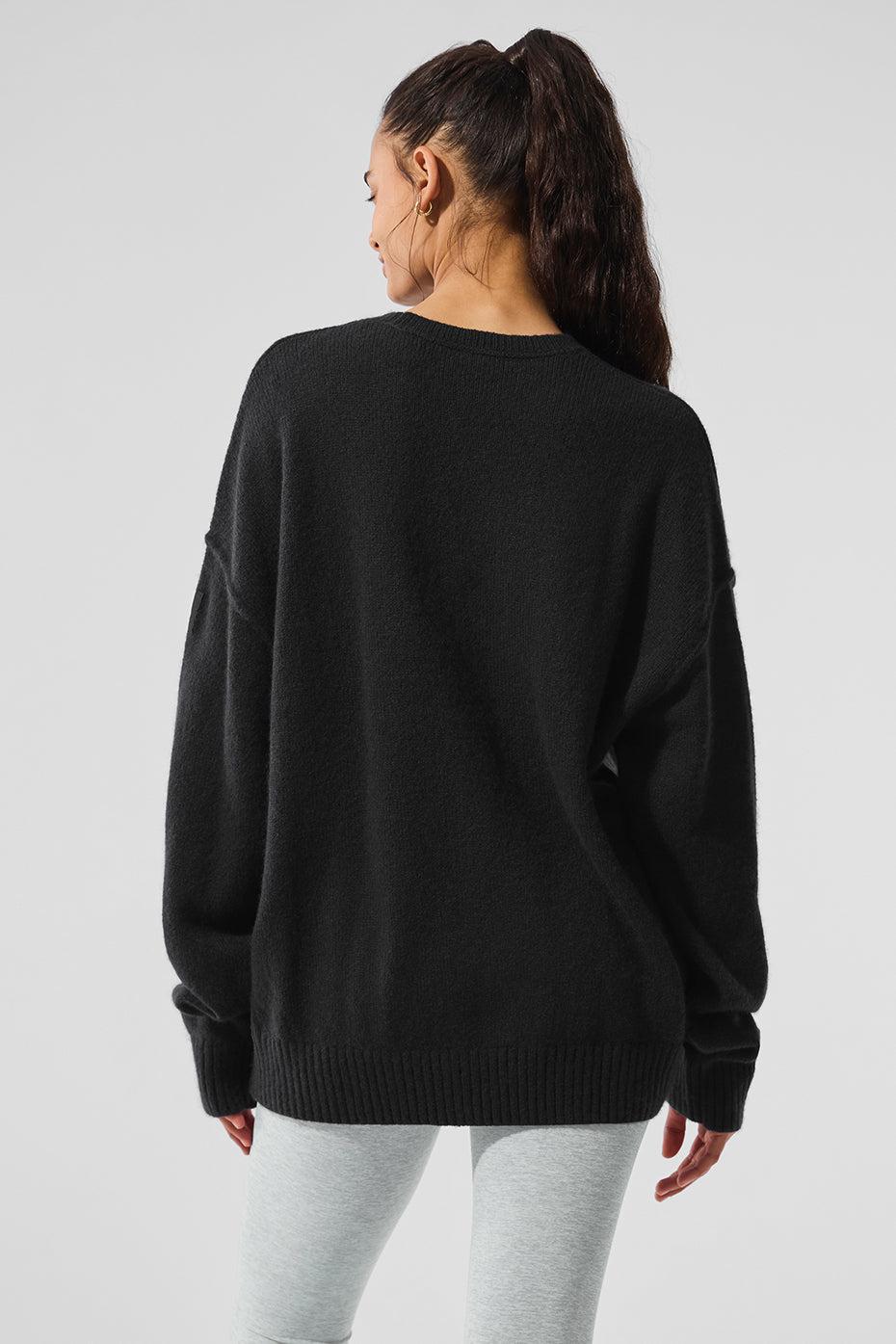 New Class Cashmere Crewneck Sweater - Black Female Product Image