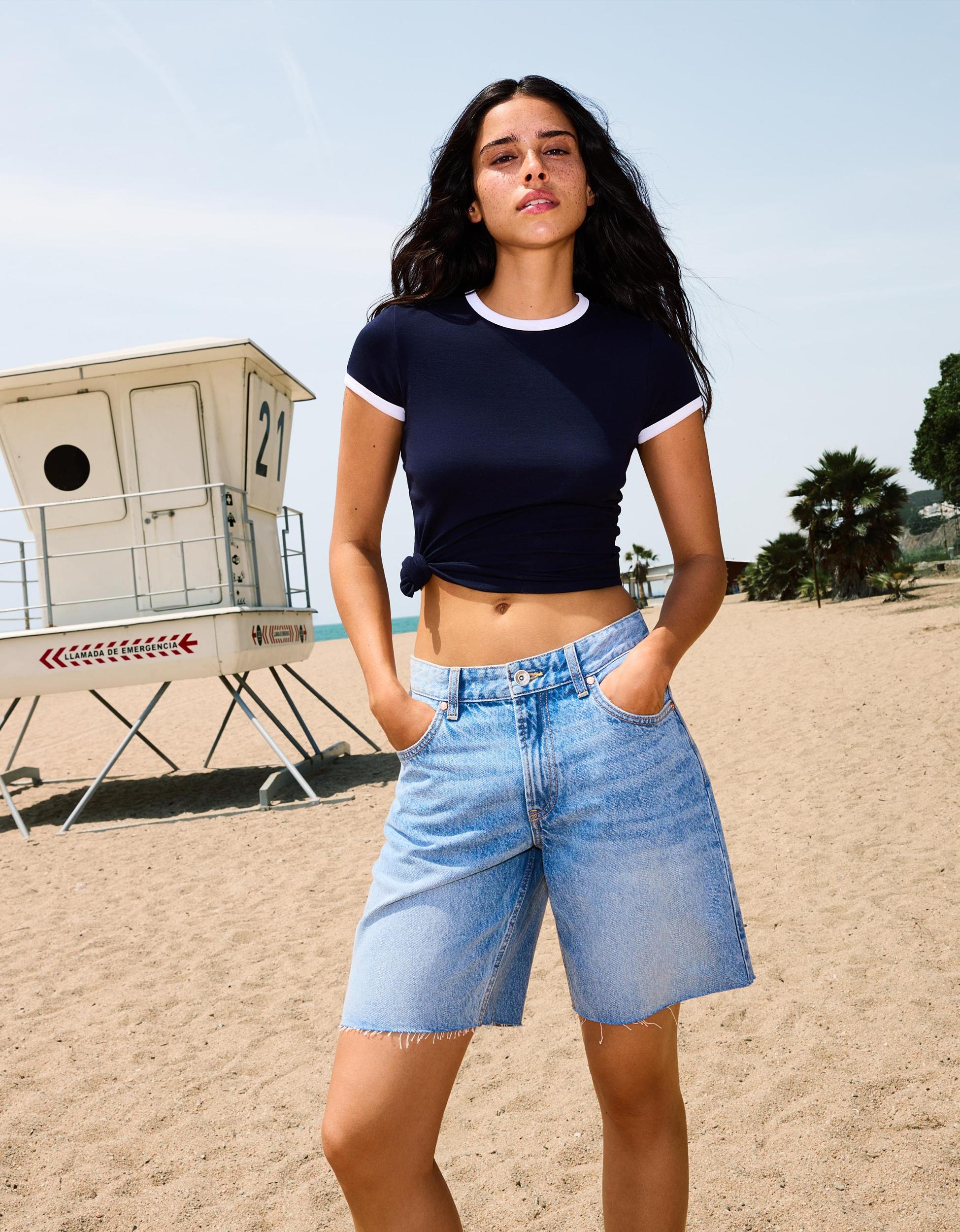 Denim Bermuda shorts Product Image