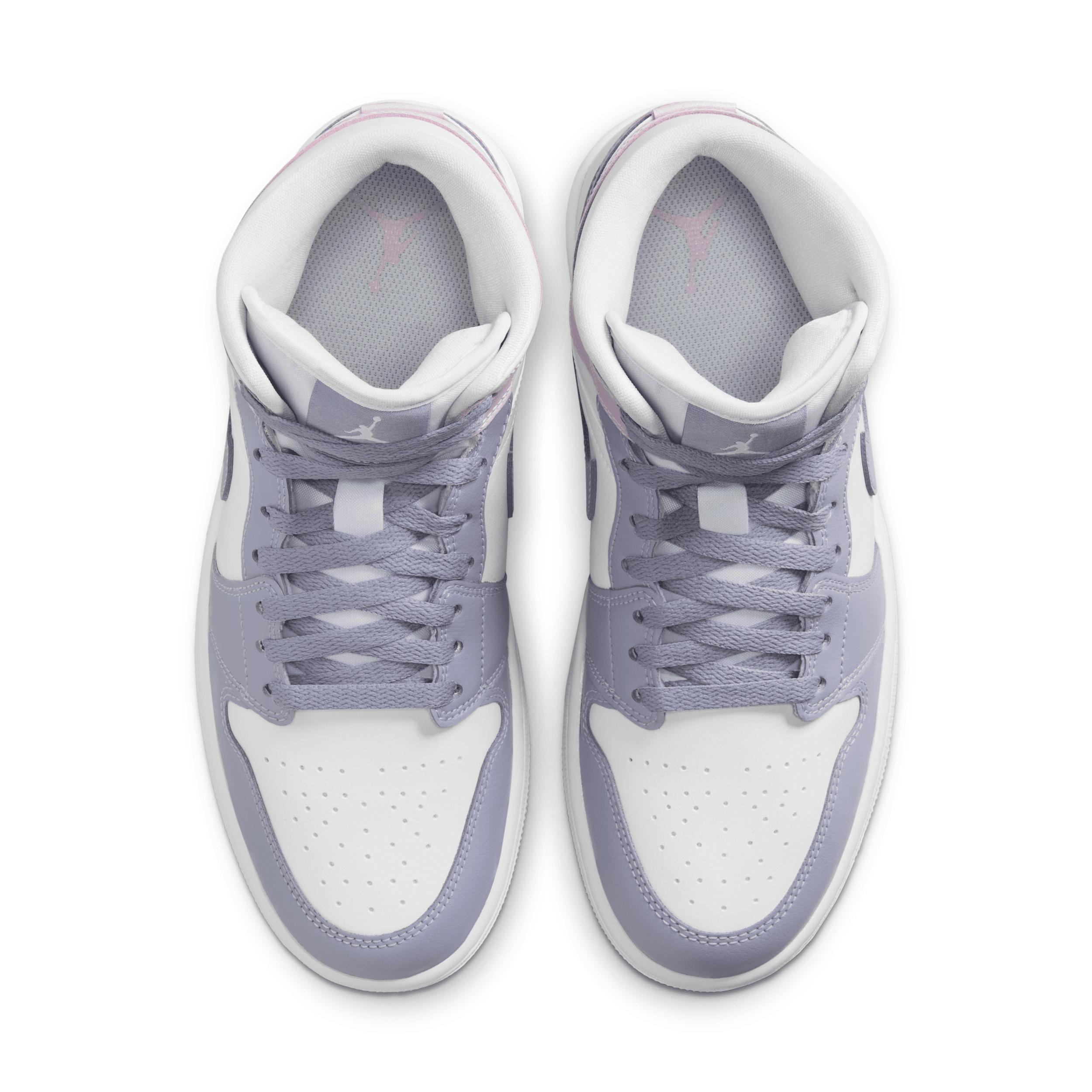Jordan Womens Jordan AJ 1 Mid - Womens Basketball Shoes Indigo Haze/White/White/White Product Image