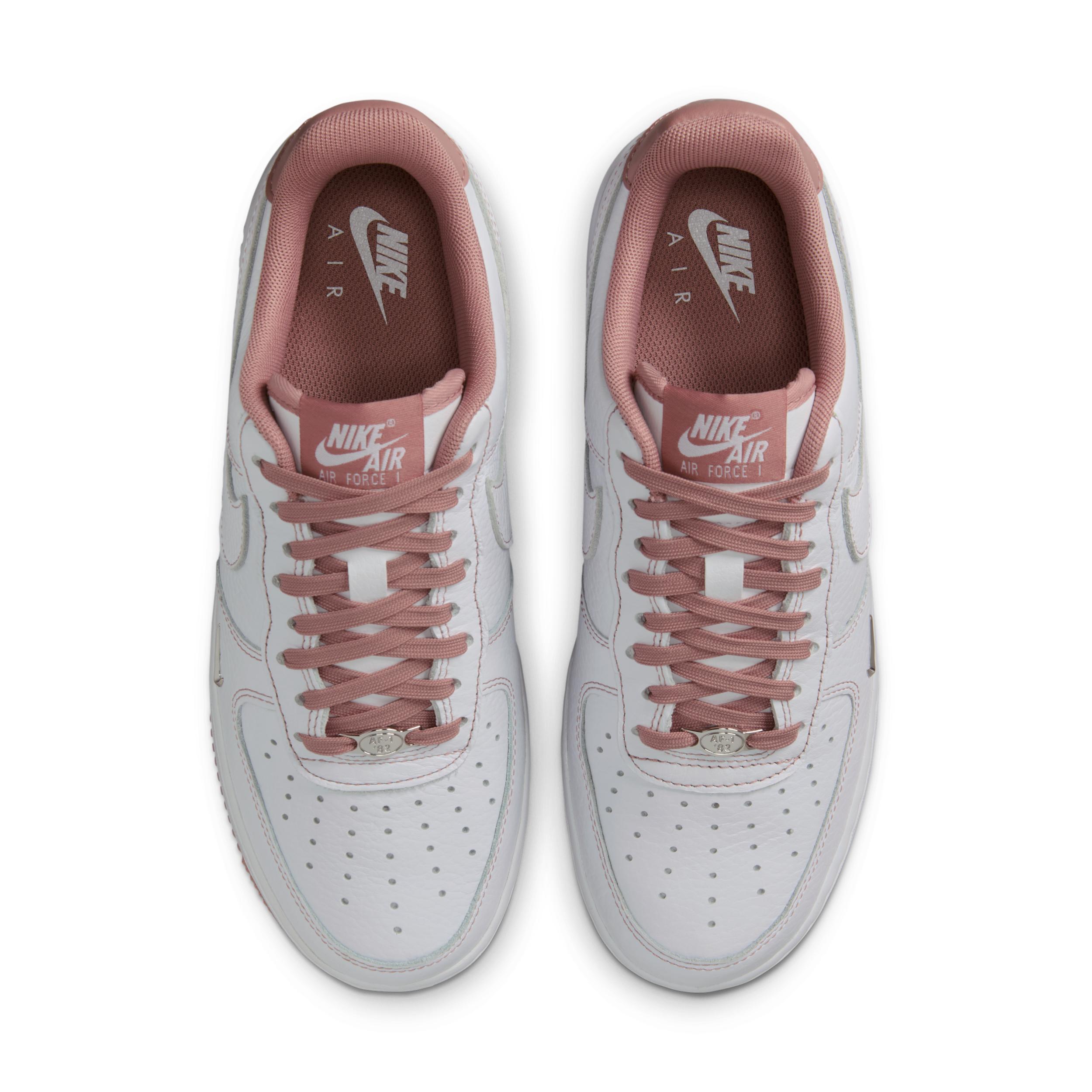 Nike Womens Air Force 1 07 Mini Jewel Shoes | IB6543-102 Product Image
