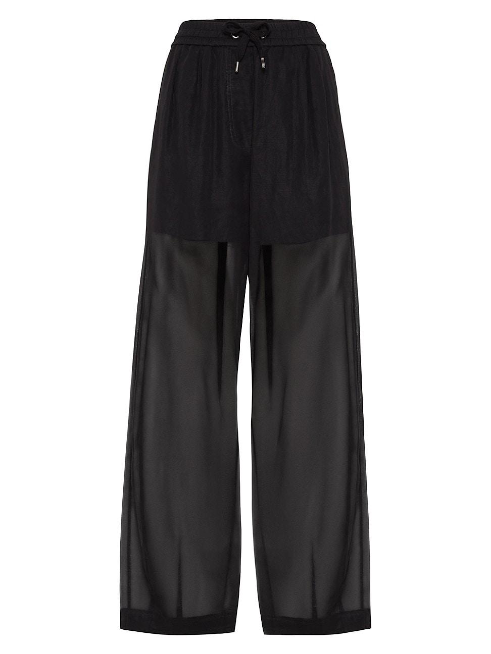 Womens Cotton Organza Track Trousers Product Image