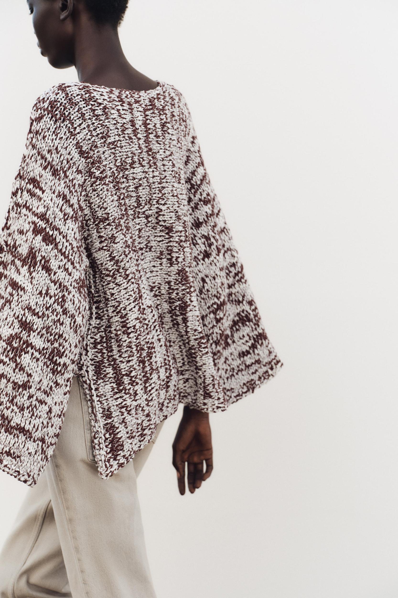 COMBINATION KNIT SWEATER Product Image