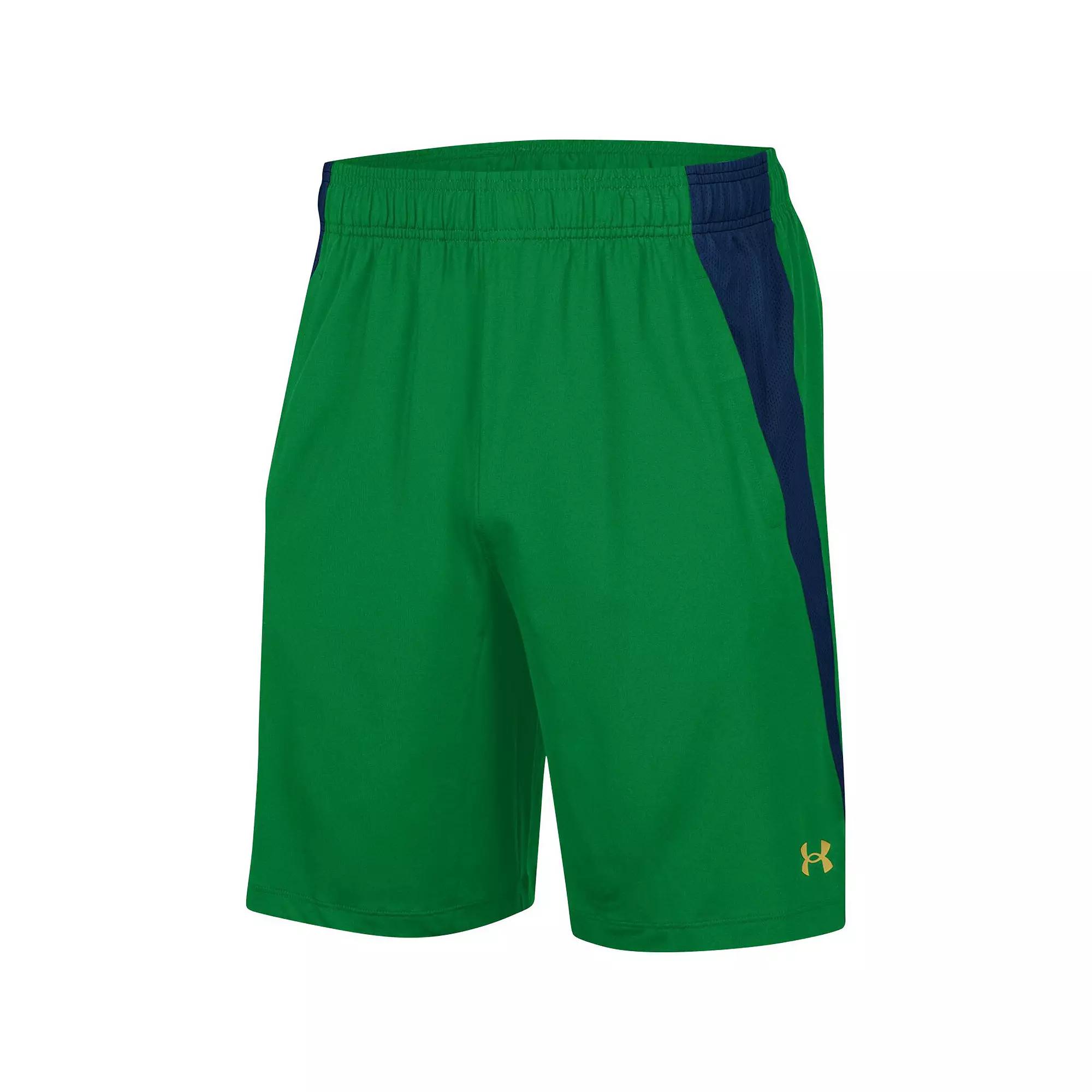 Men's Under Armour Green Notre Dame Fighting Irish Tech Vent Shorts, Size: Medium Product Image