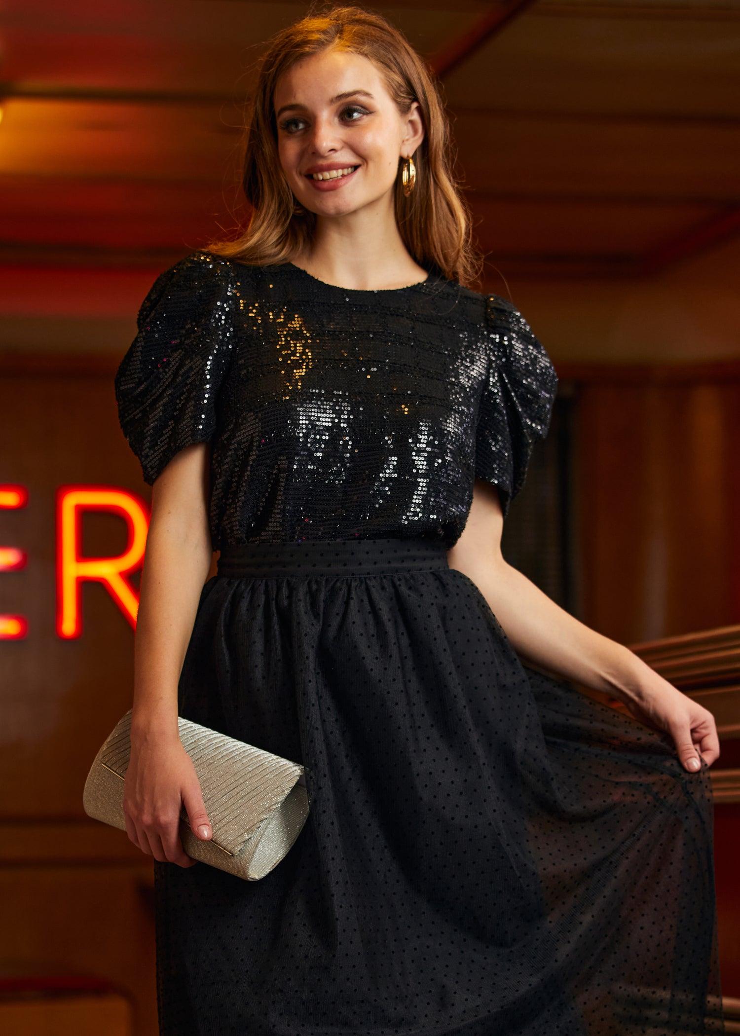 Festive Frolic Bubble Sleeve Crew Product Image