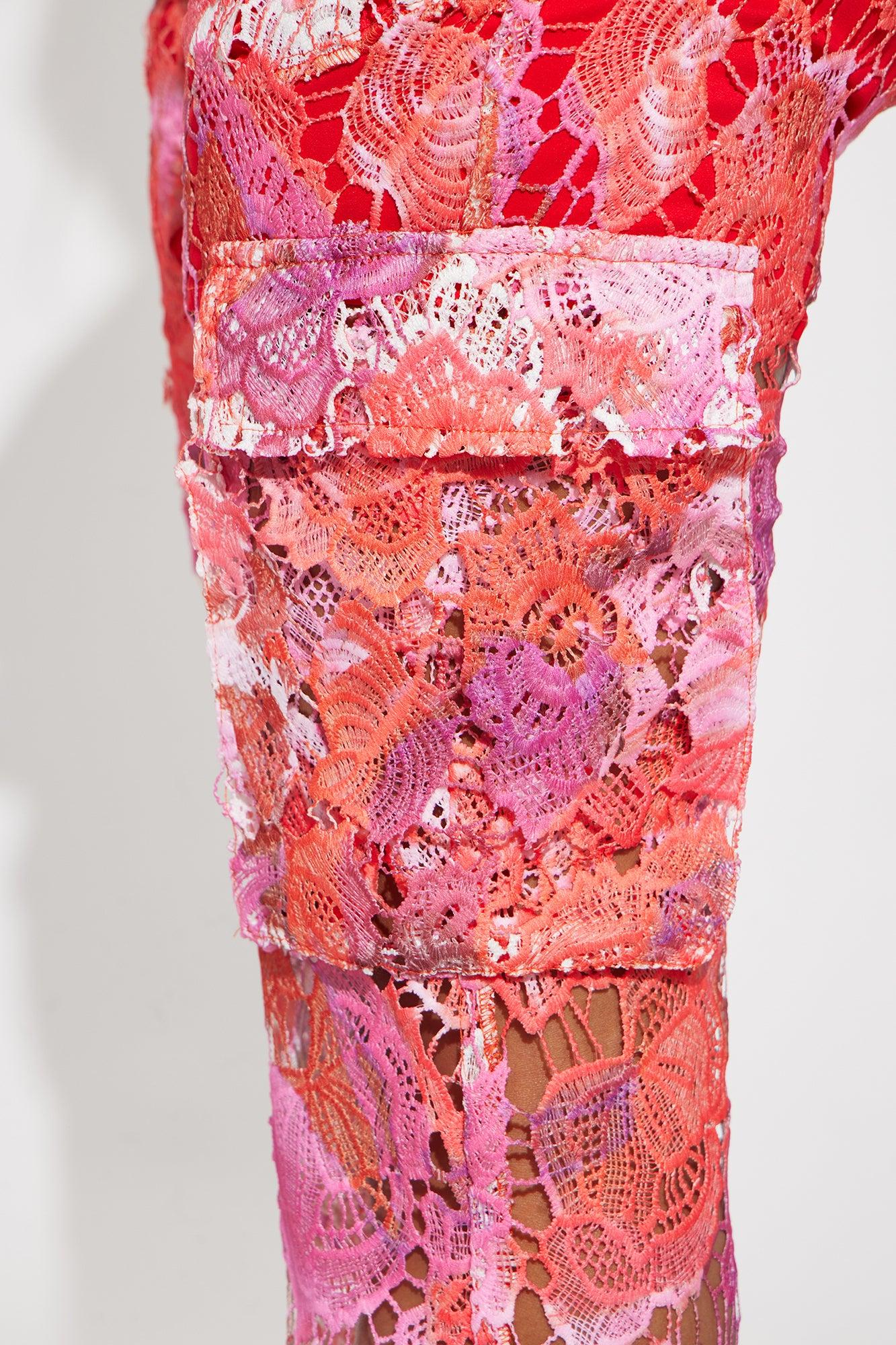 Rosy Babe Pant Set - Pink/combo Product Image