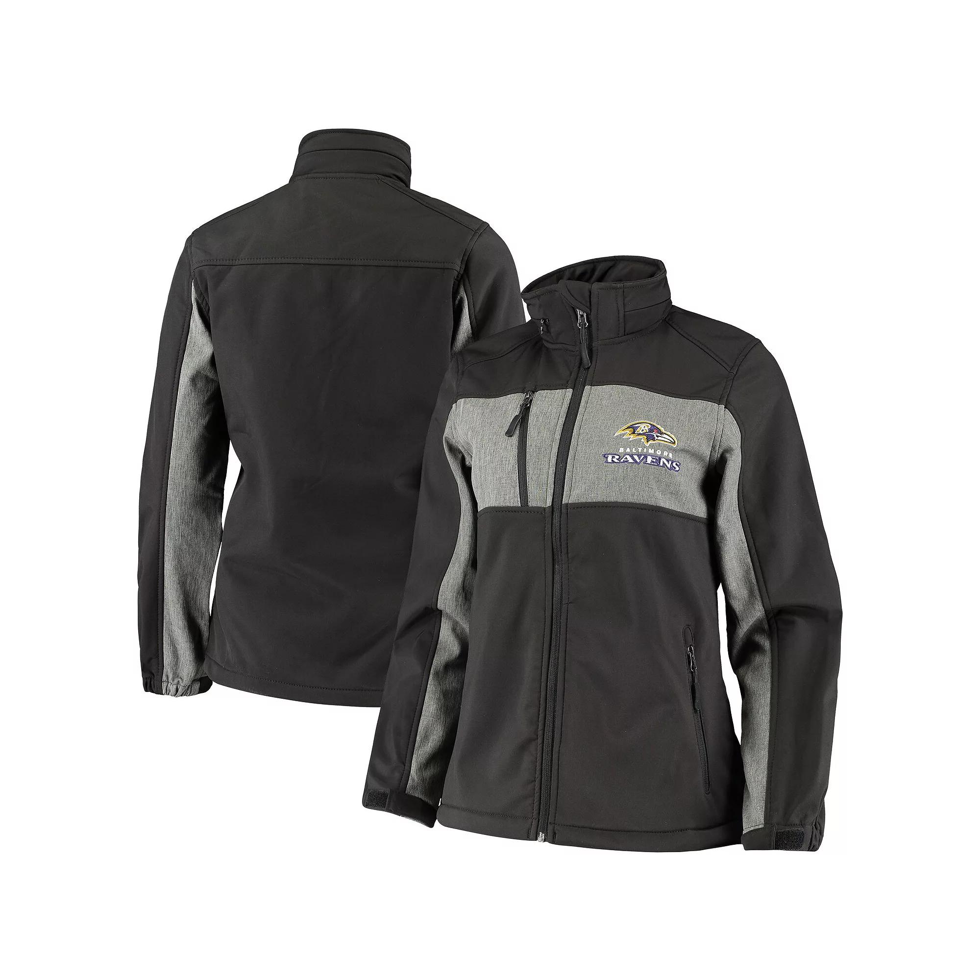 Women's Dunbrooke Black Baltimore Ravens Zephyr Softshell Full-Zip Jacket,  Product Image