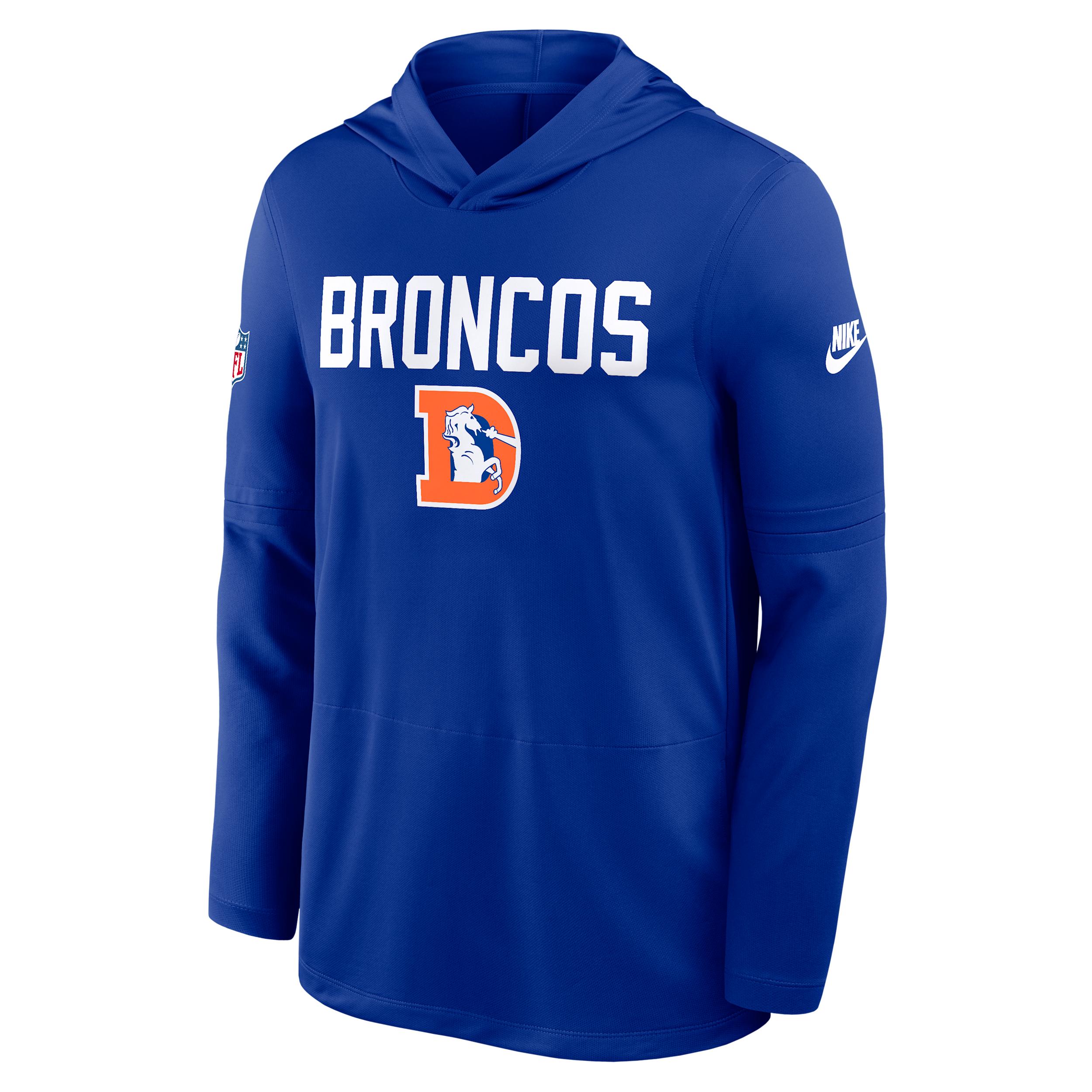 Denver Broncos Pass Accuracy Nike Mens Dri-FIT NFL Long-Sleeve Hooded Top | 03B94DAQ8W-D60 Product Image