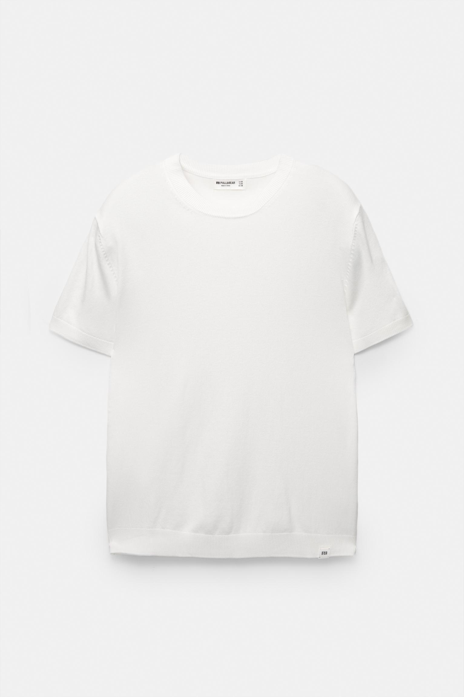 Short sleeve knit T-shirt Product Image