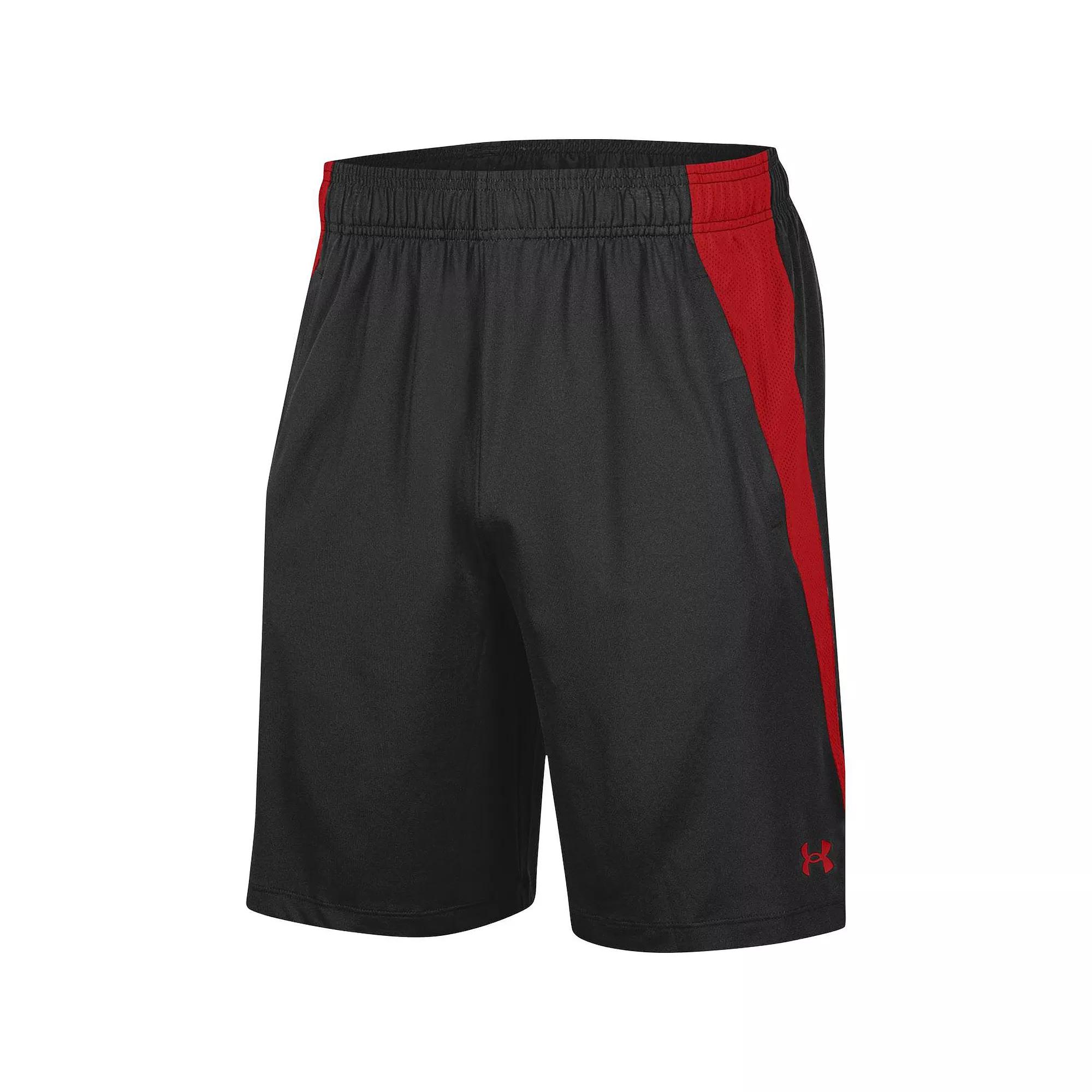 Men's Under Armour Black Wisconsin Badgers Tech Vent Shorts, Size: 2XL Product Image