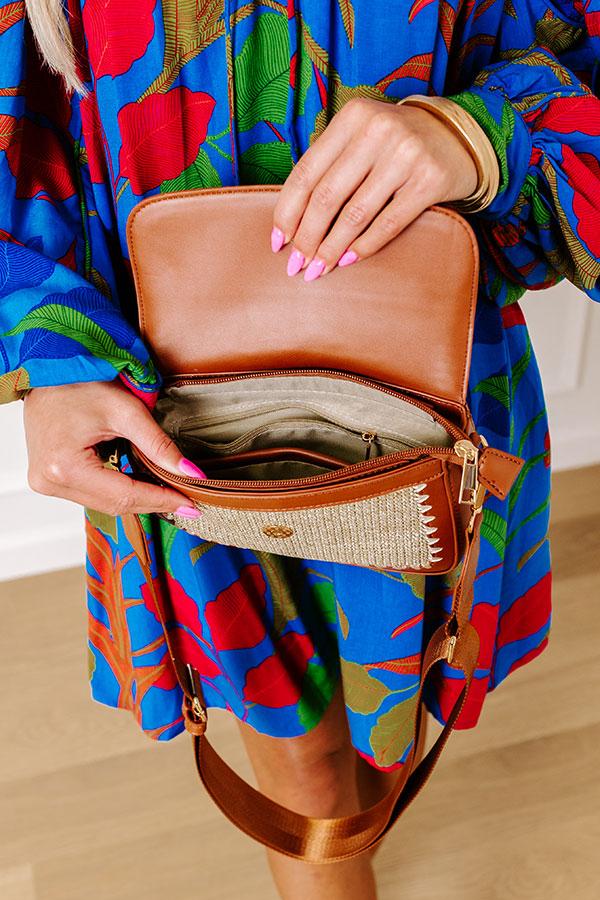 Vacay Ready Woven Crossbody in Maple Product Image