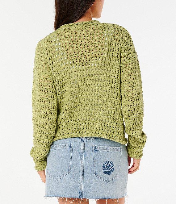 Rip Curl Cala Nights Long Sleeve Pointelle Sweater Product Image