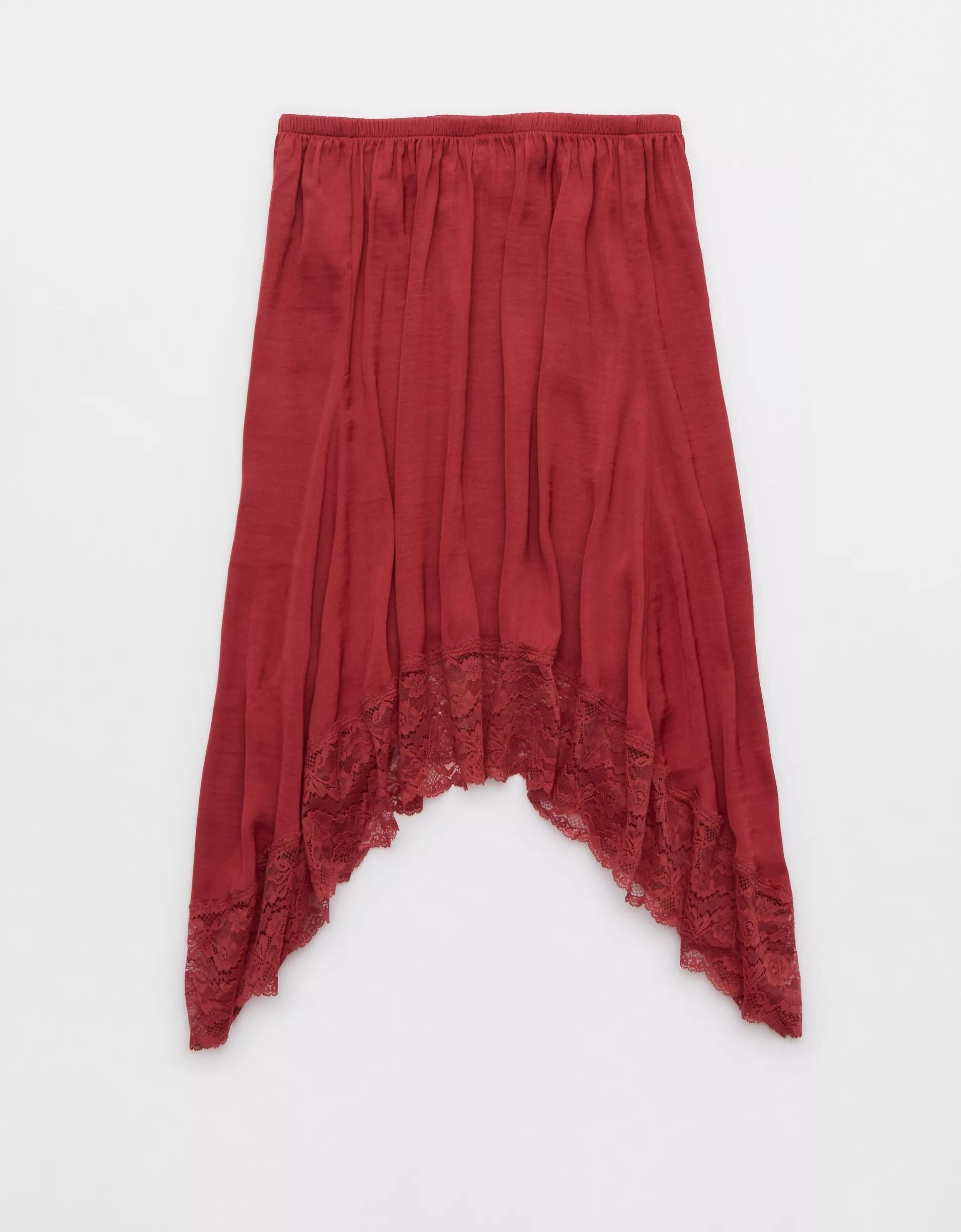 Aerie Handkerchief Midi Skirt Product Image