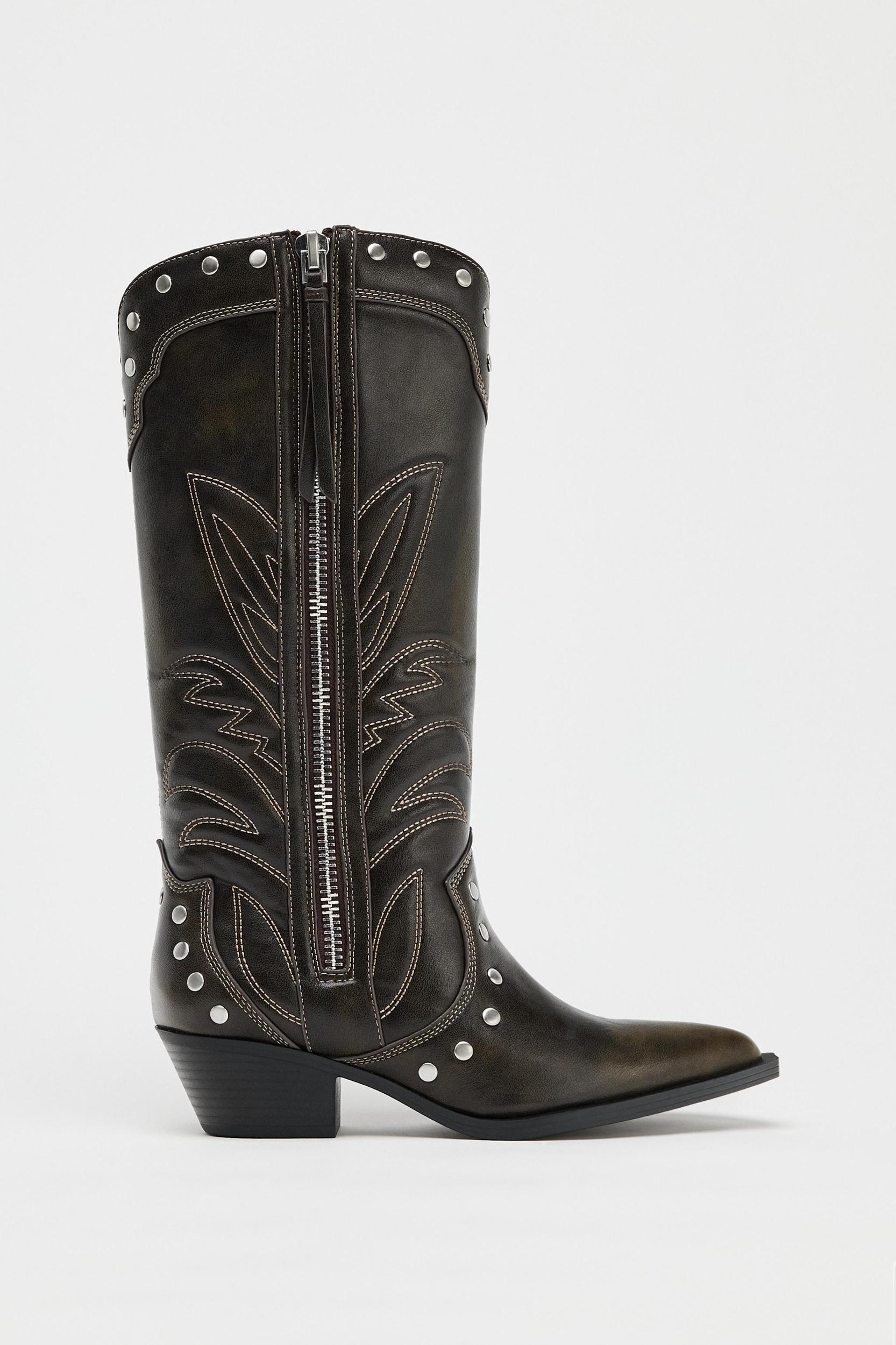 COWBOY STUDDED BOOTS Product Image