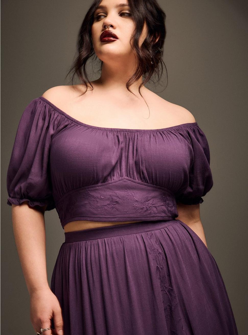 Nightfall Embroidered Crop Top Product Image