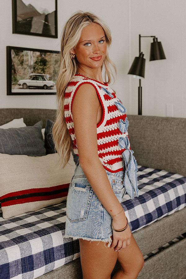 Freedom and Festivities Knit Top Product Image