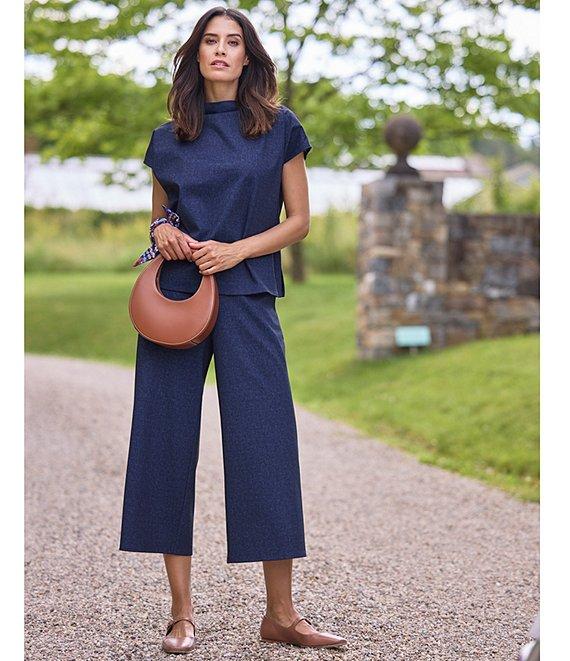 Jude Connally Lolly Jude Cloth Wrinkle Free Wide Leg Flat Front Cropped Pants Product Image