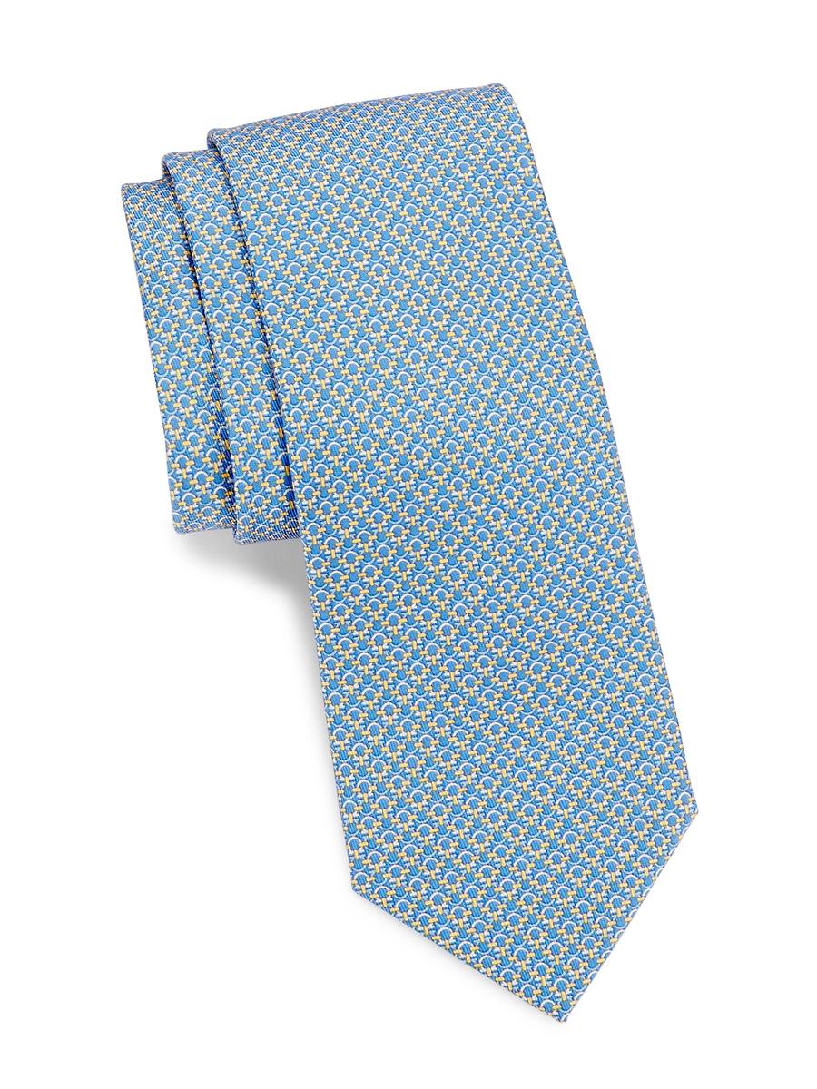Salvatore Ferragamo Mini Linked Gancini Silk Classic Tie Product Image