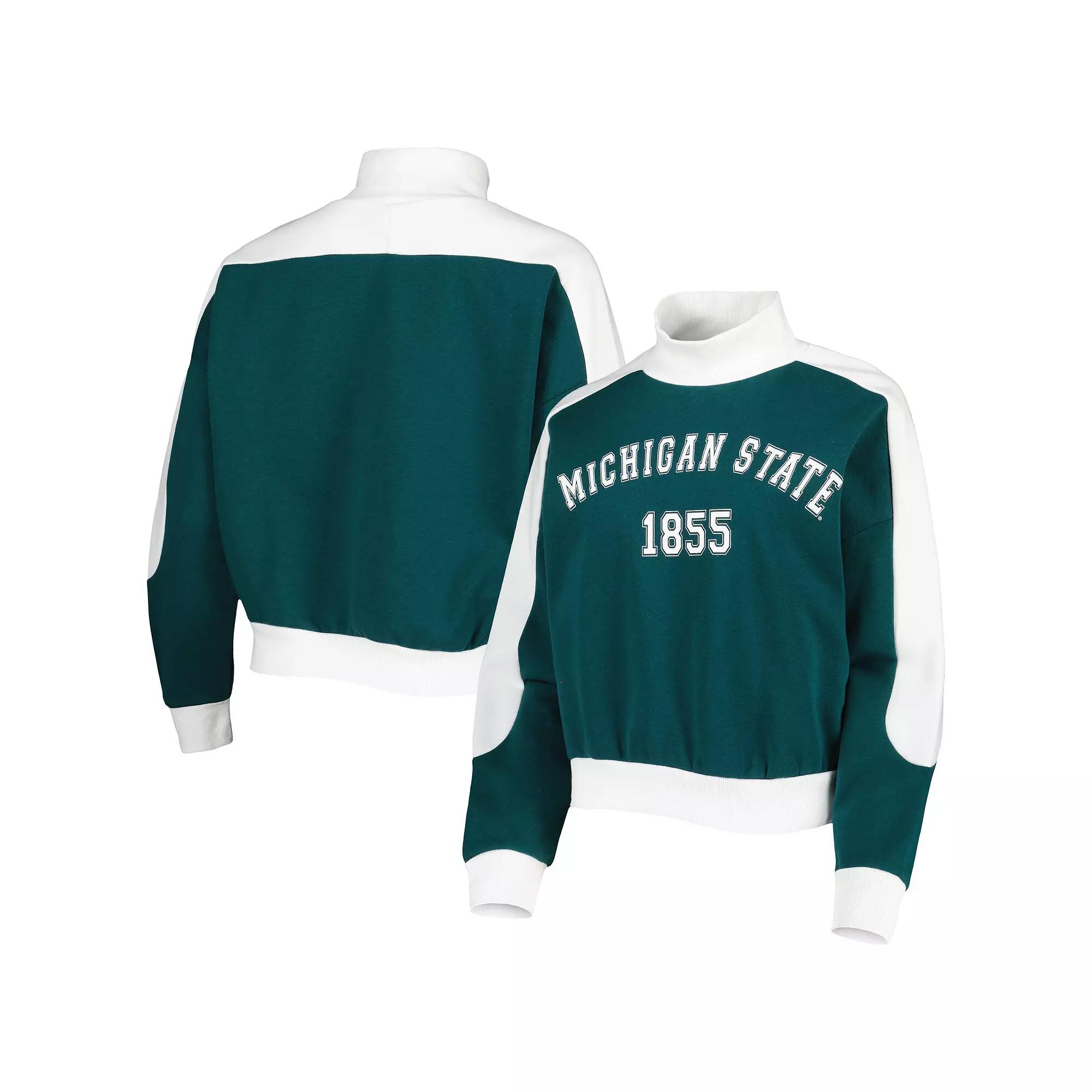 Women's Gameday Couture Green Michigan State Spartans Make it a Mock Sporty Pullover Sweatshirt, Size: 2XL Product Image