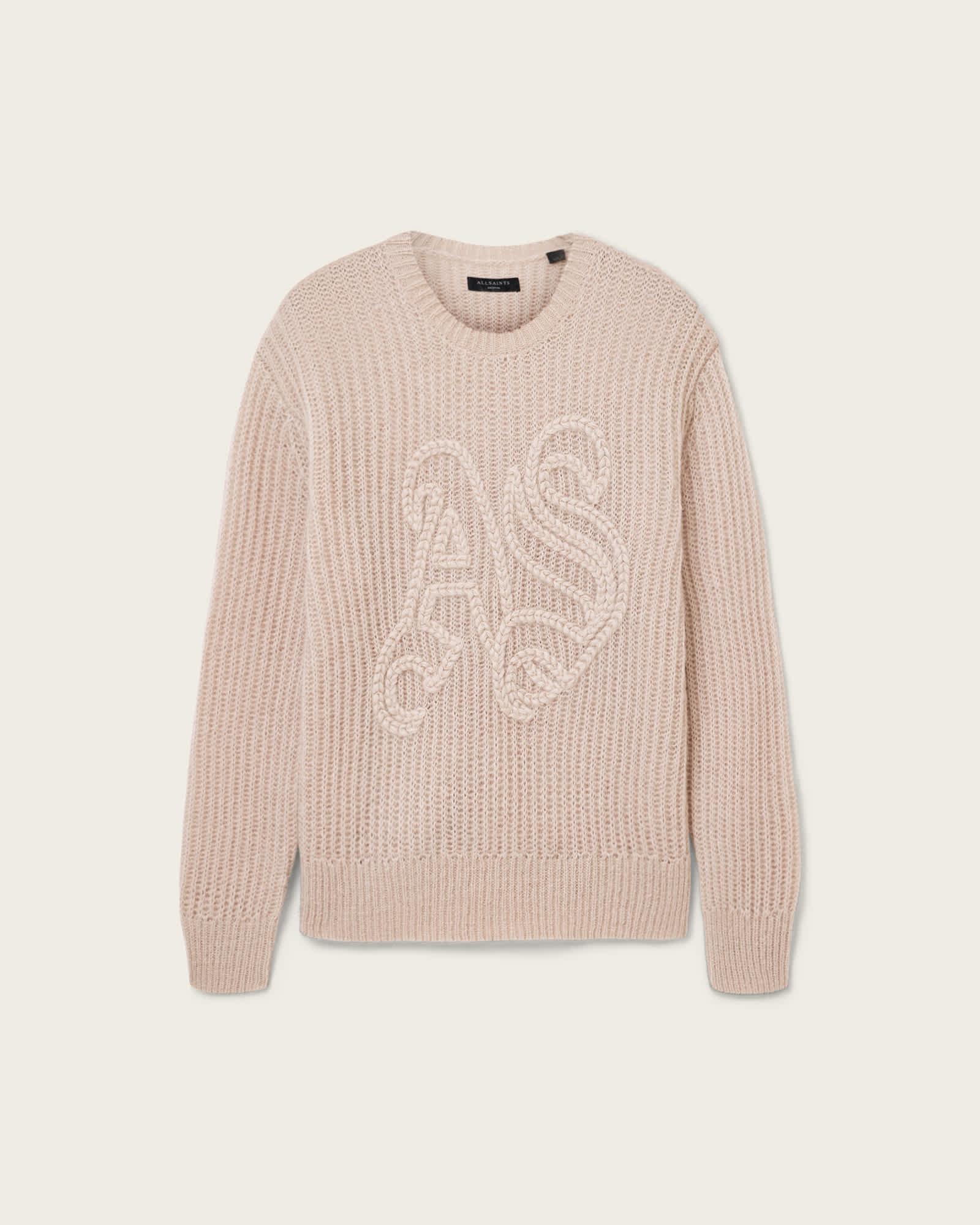 Chainy Embroidered Sweater DUSK BROWN | ALLSAINTS US Product Image
