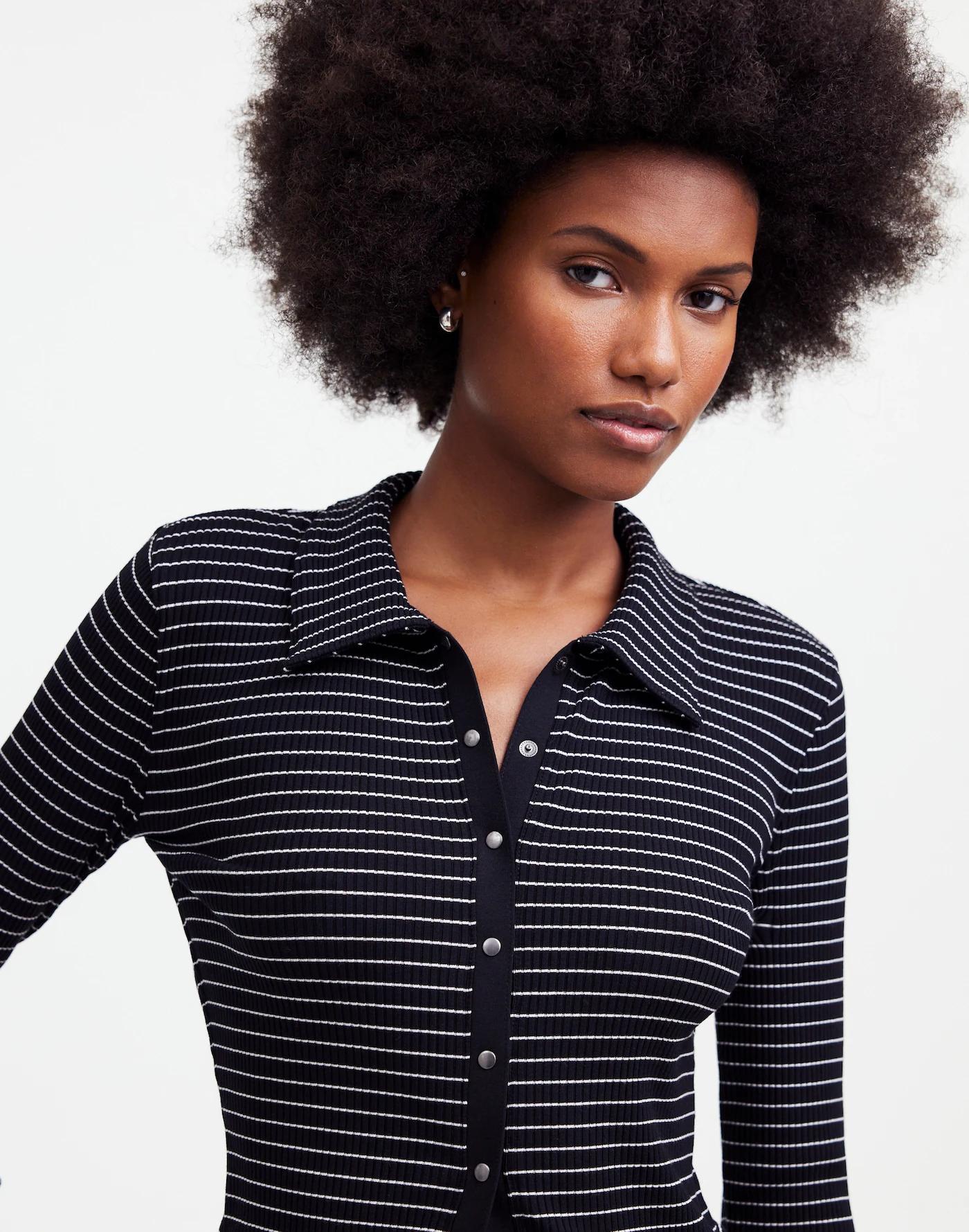 Snap-Front Cardigan Top Product Image