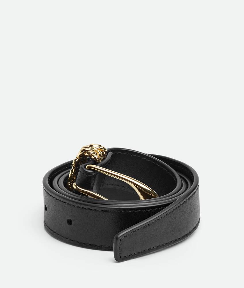 Women's Intreccio Loop Belt in Black Product Image