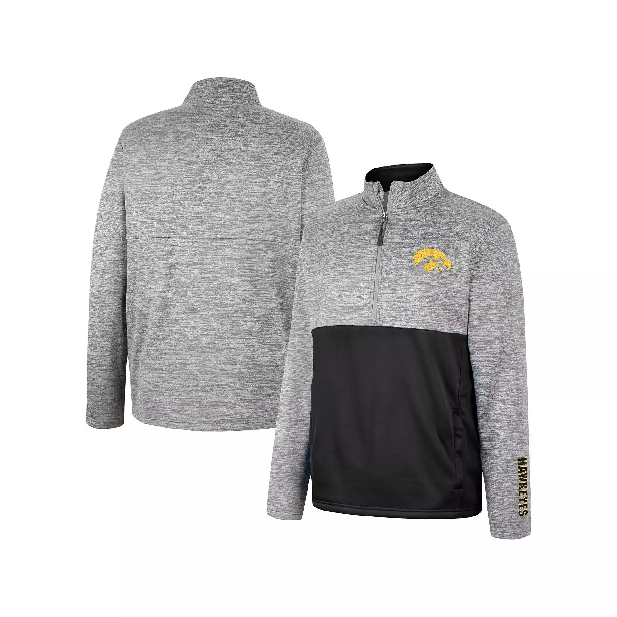 Men's Colosseum Gray Iowa State Cyclones John Half-Zip Jacket,  Product Image