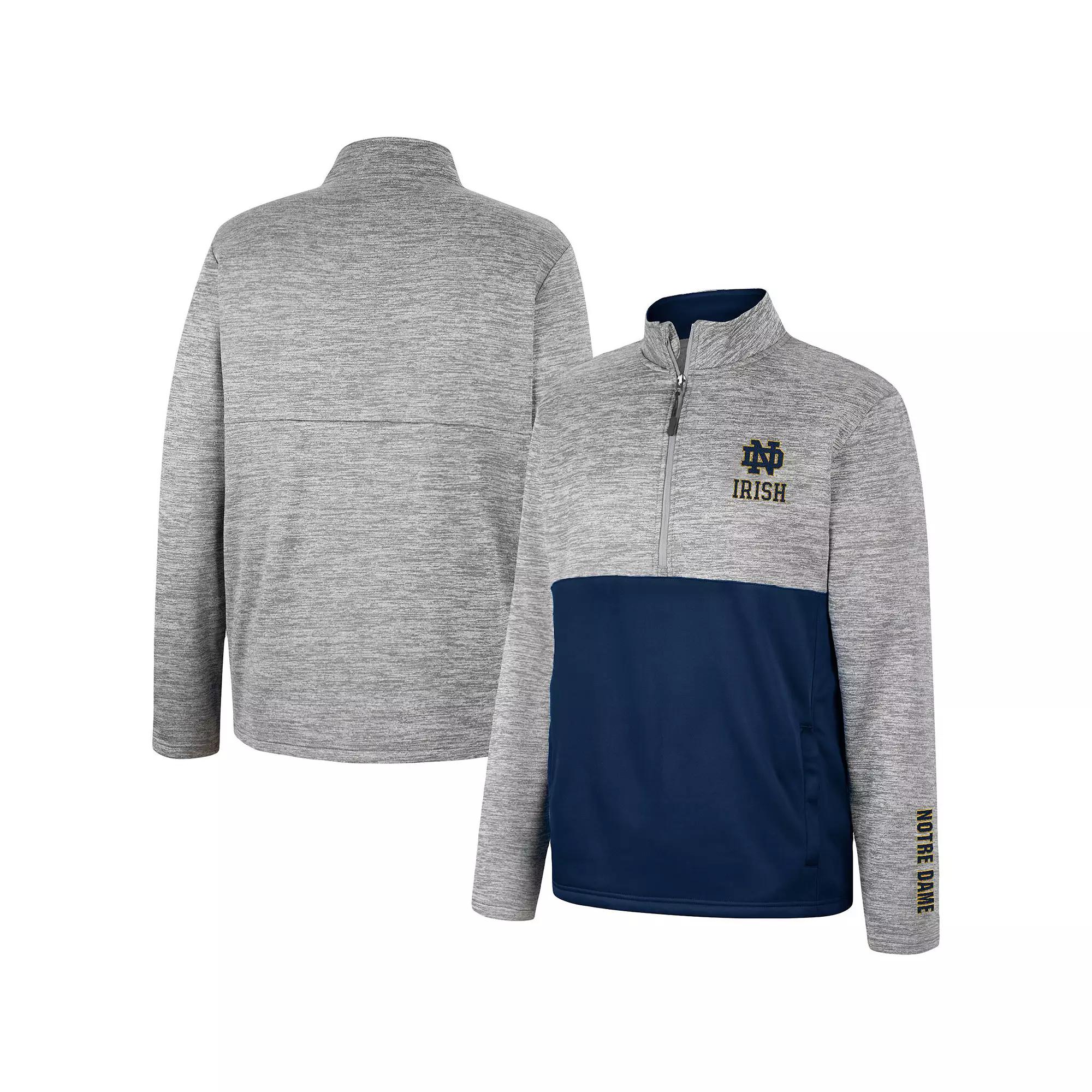 Men's Colosseum Gray Iowa State Cyclones John Half-Zip Jacket,  Product Image