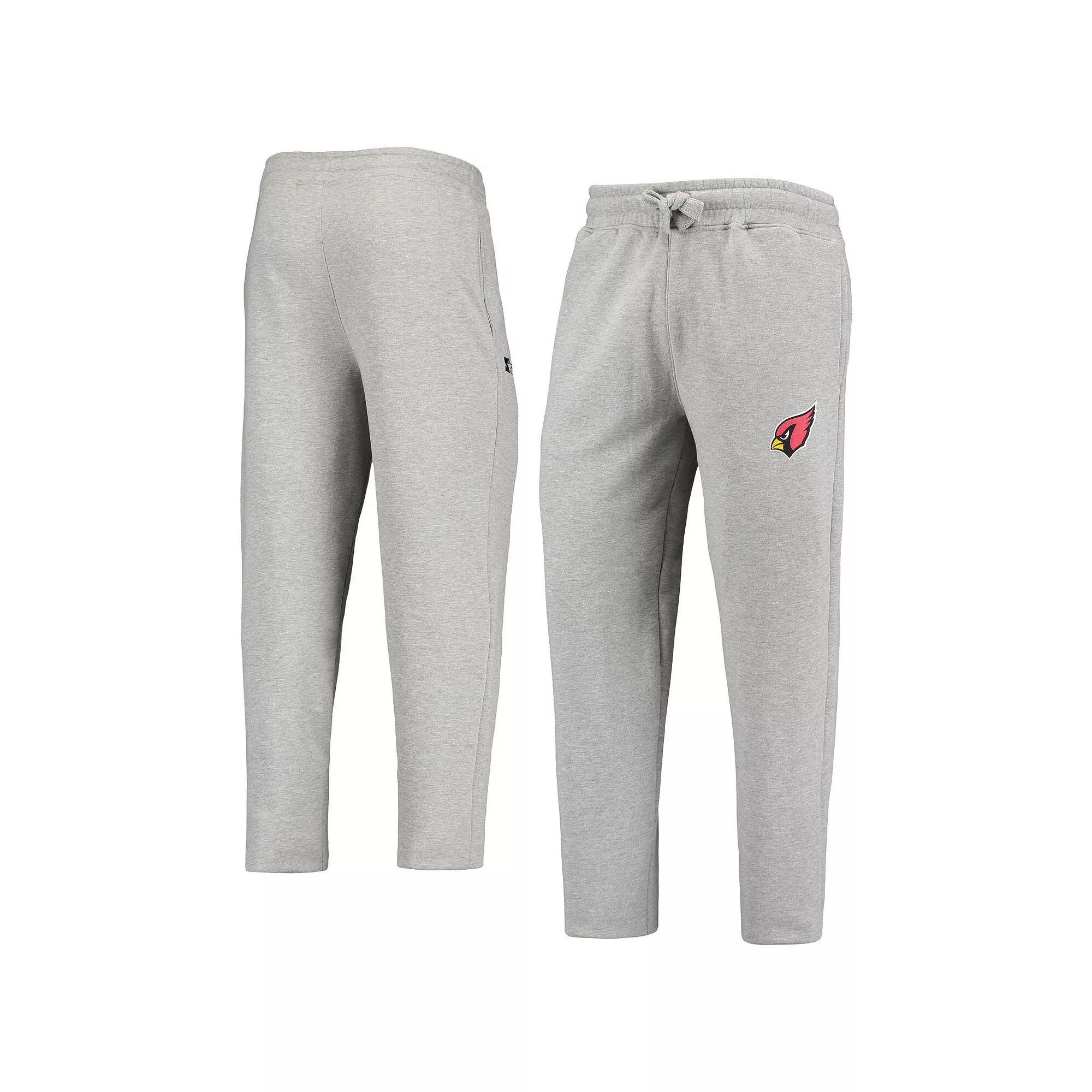 Men's Gray Arizona Cardinals Starter Option Run Sweatpants, Size: XL, Grey Product Image