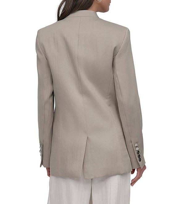 DKNY by Donna Karan Stand Peak Lapel Collar Blazer Product Image
