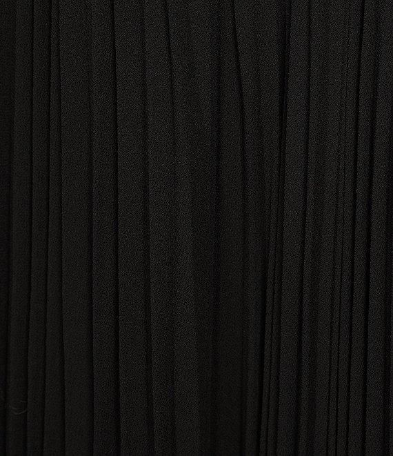 Michael Kors Pleated Elastic Waist A-Line Midi Skirt Product Image