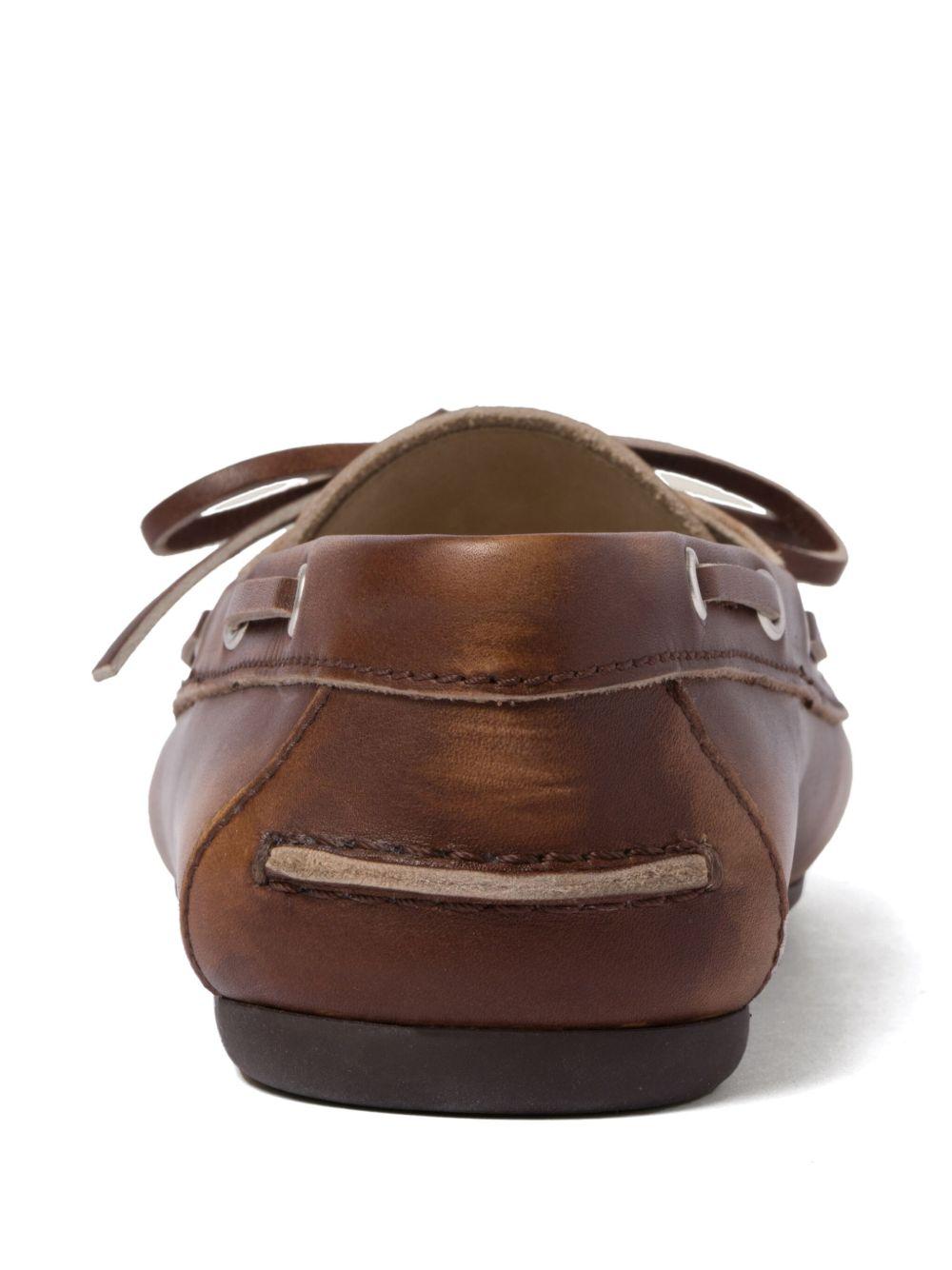 bleached leather loafers Product Image