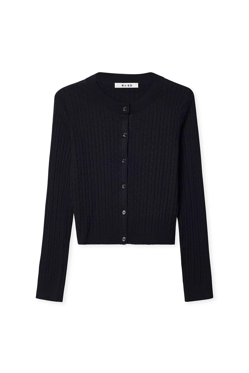 Fine Knitted Cable Cardigan Product Image