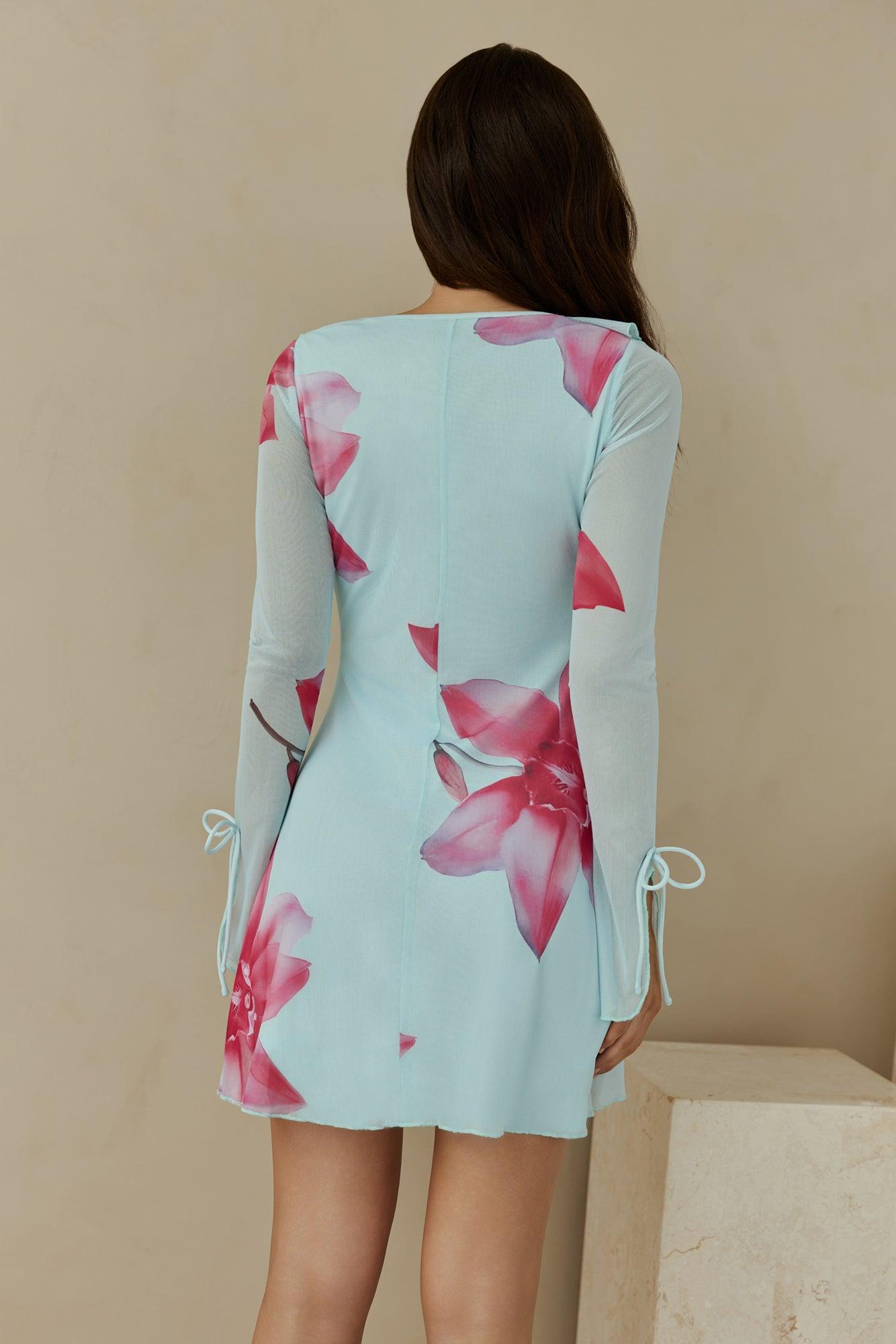 Fields Of Grace Mini Dress Blue Product Image