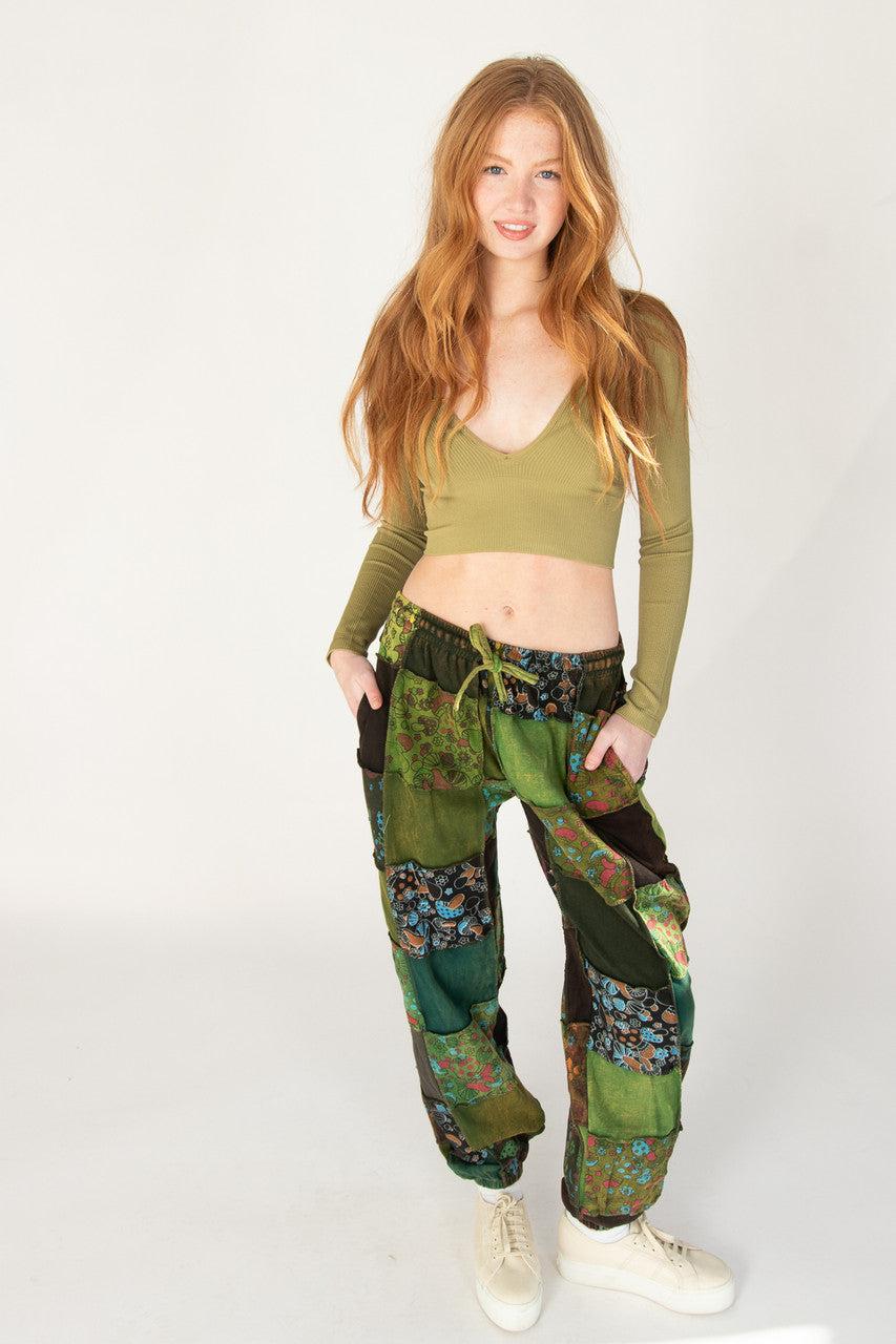 Deep V Neck Long Sleeve Top Product Image