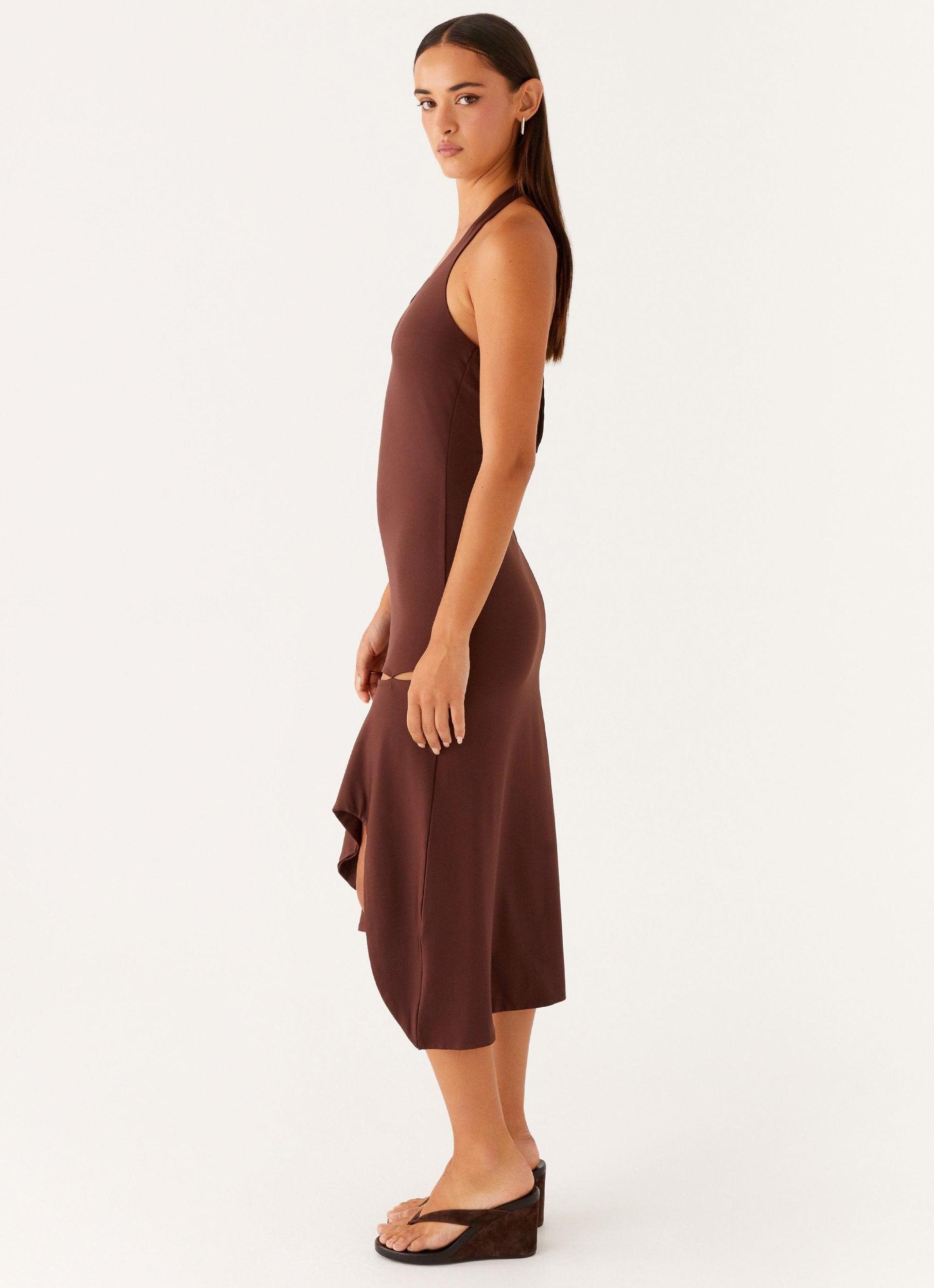 Fast Times Midi Dress - Chocolate Product Image