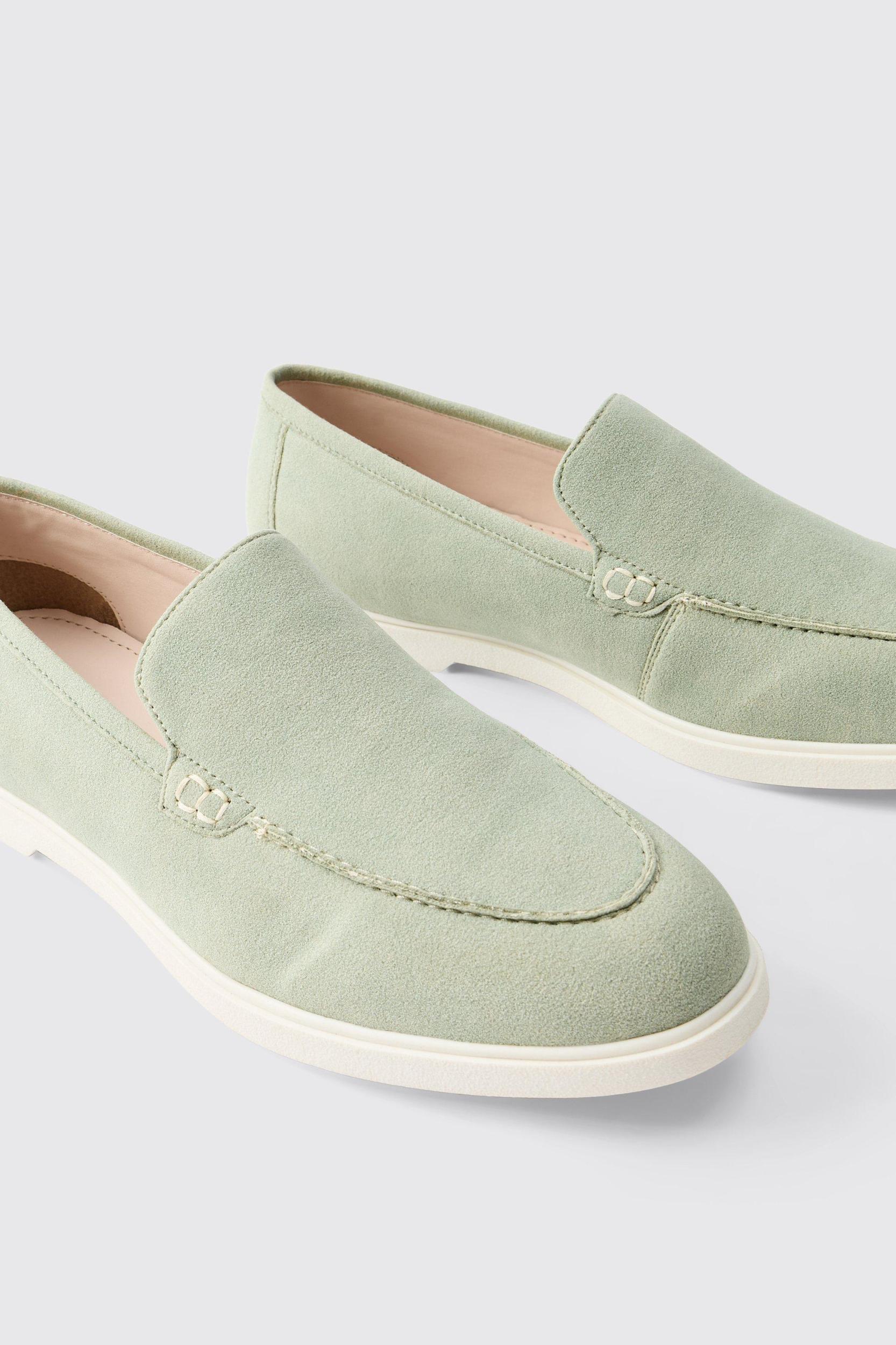 Faux Suede Loafer | boohooMAN USA Product Image