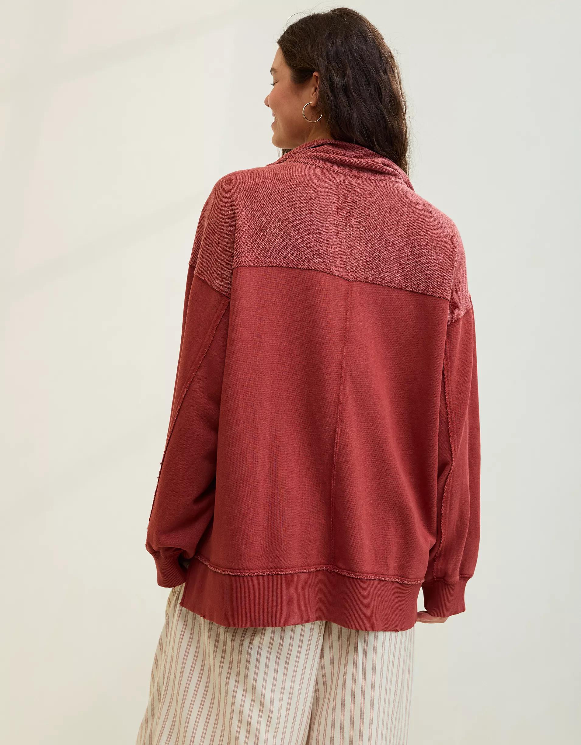 Aerie Starry Skies Open Neck Sweatshirt Product Image