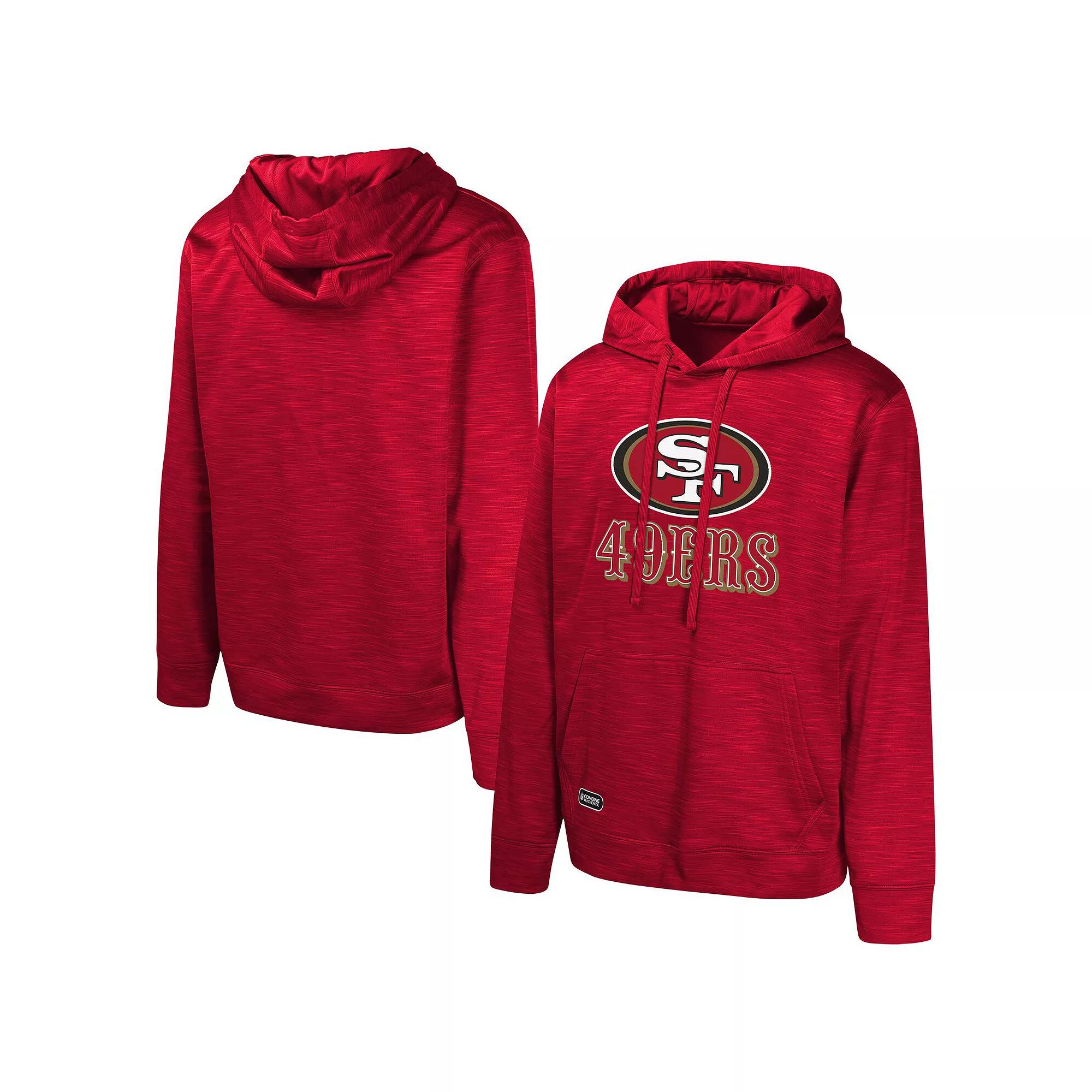 Men's Royal Los Angeles Rams Streak Fleece Pullover Hoodie,  Product Image