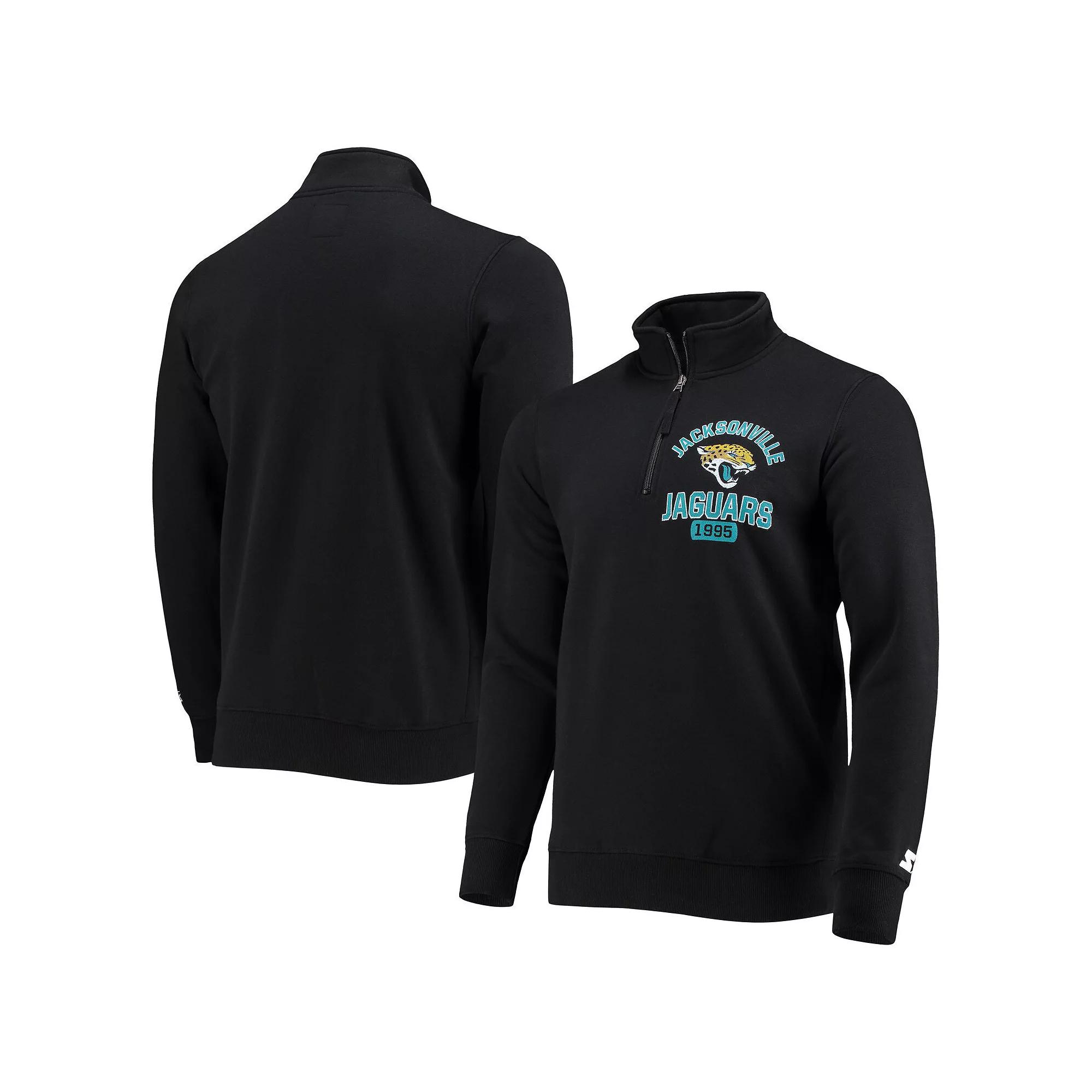 Men's Starter Black Jacksonville Jaguars Heisman Quarter-Zip Jacket,  Product Image