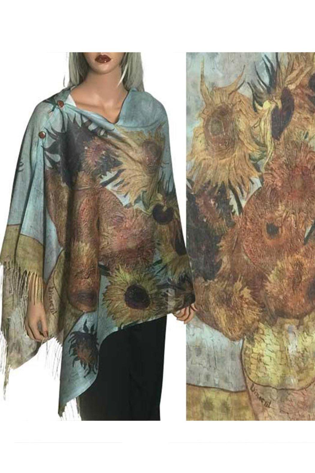 Art Design Cotton Touch Button Shawl Product Image