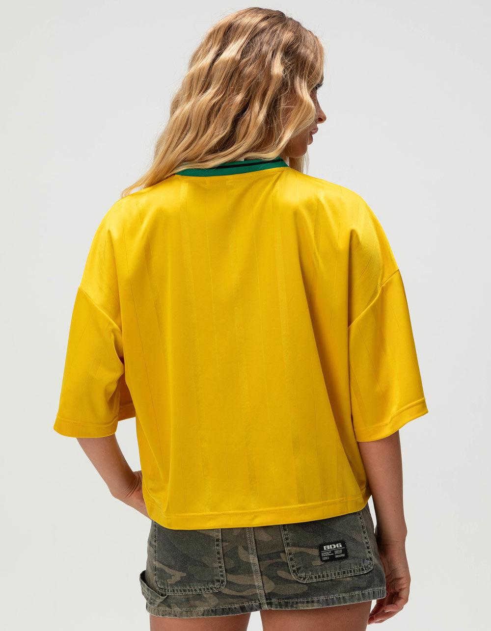 ADIDAS Tiro Nations Pack Womens Boyfriend Tee - YELLOW Product Image