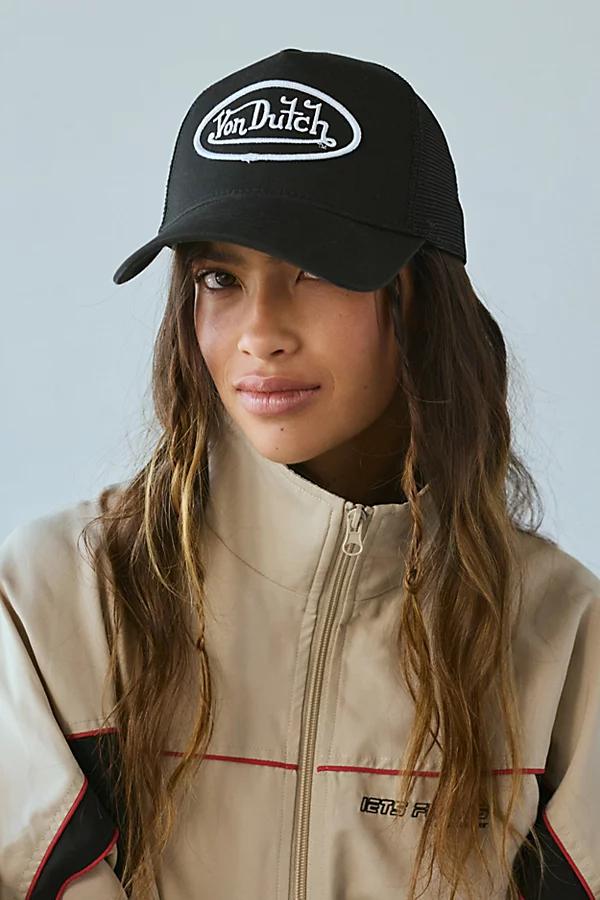 Von Dutch Logo Trucker Hat Womens at Urban Outfitters Product Image
