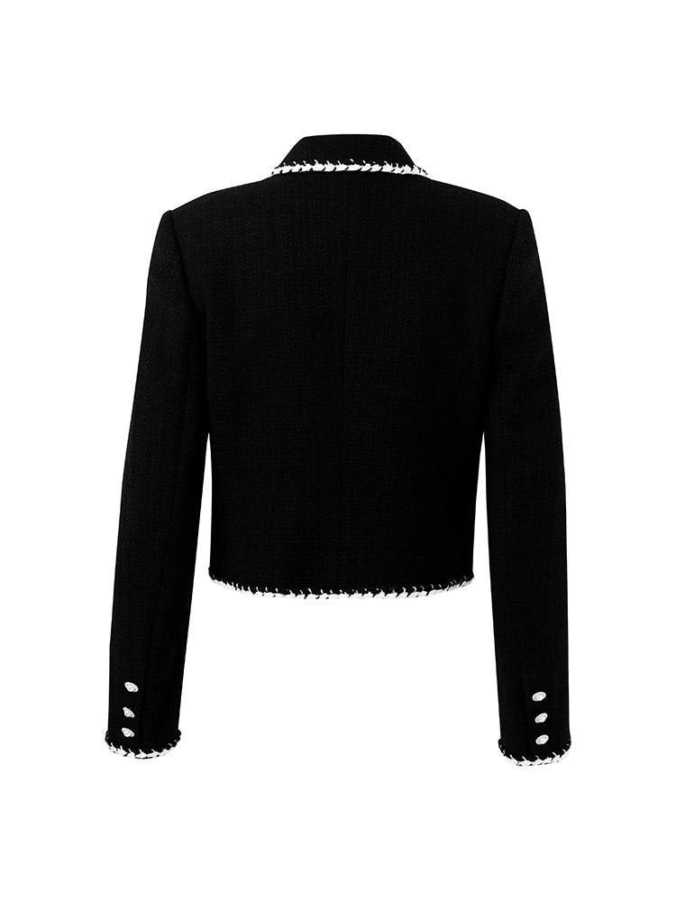 Tweed Knitted Short Jacket Product Image