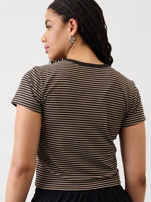 Signature Rib Crop Tee Product Image