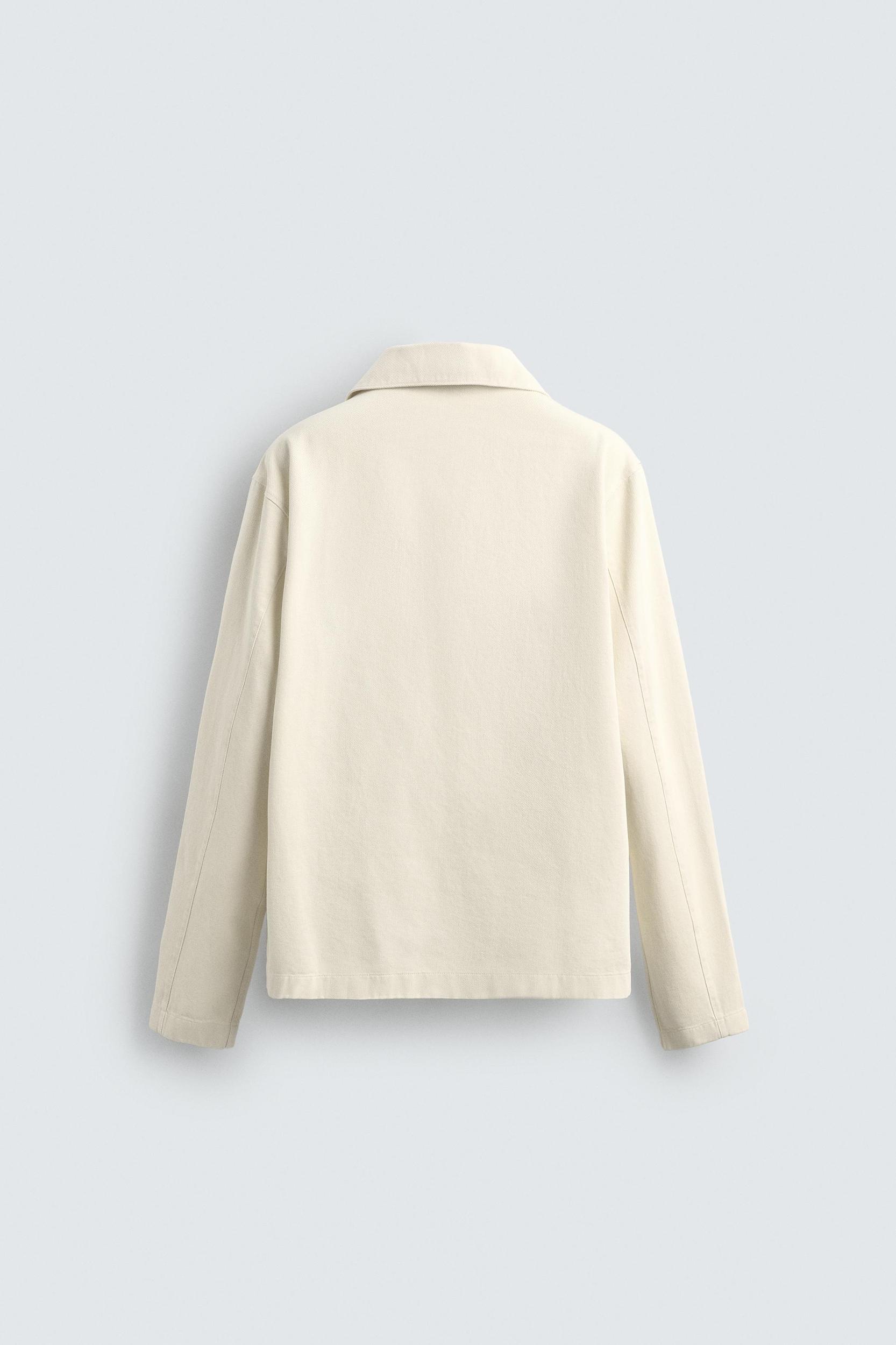 WASHED TEXTURED OVERSHIRT Product Image