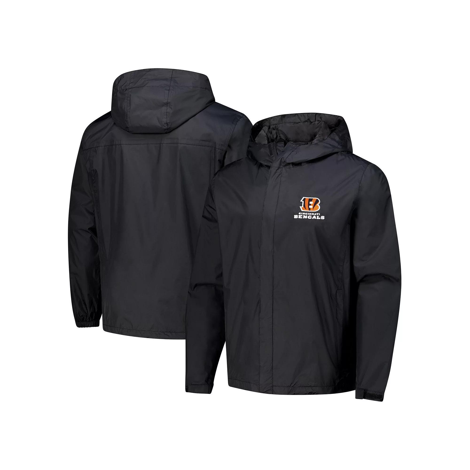 Men's Dunbrooke Black Cincinnati Bengals Tropic Waterproof Packable Full-Zip Hoodie Jacket,  Product Image
