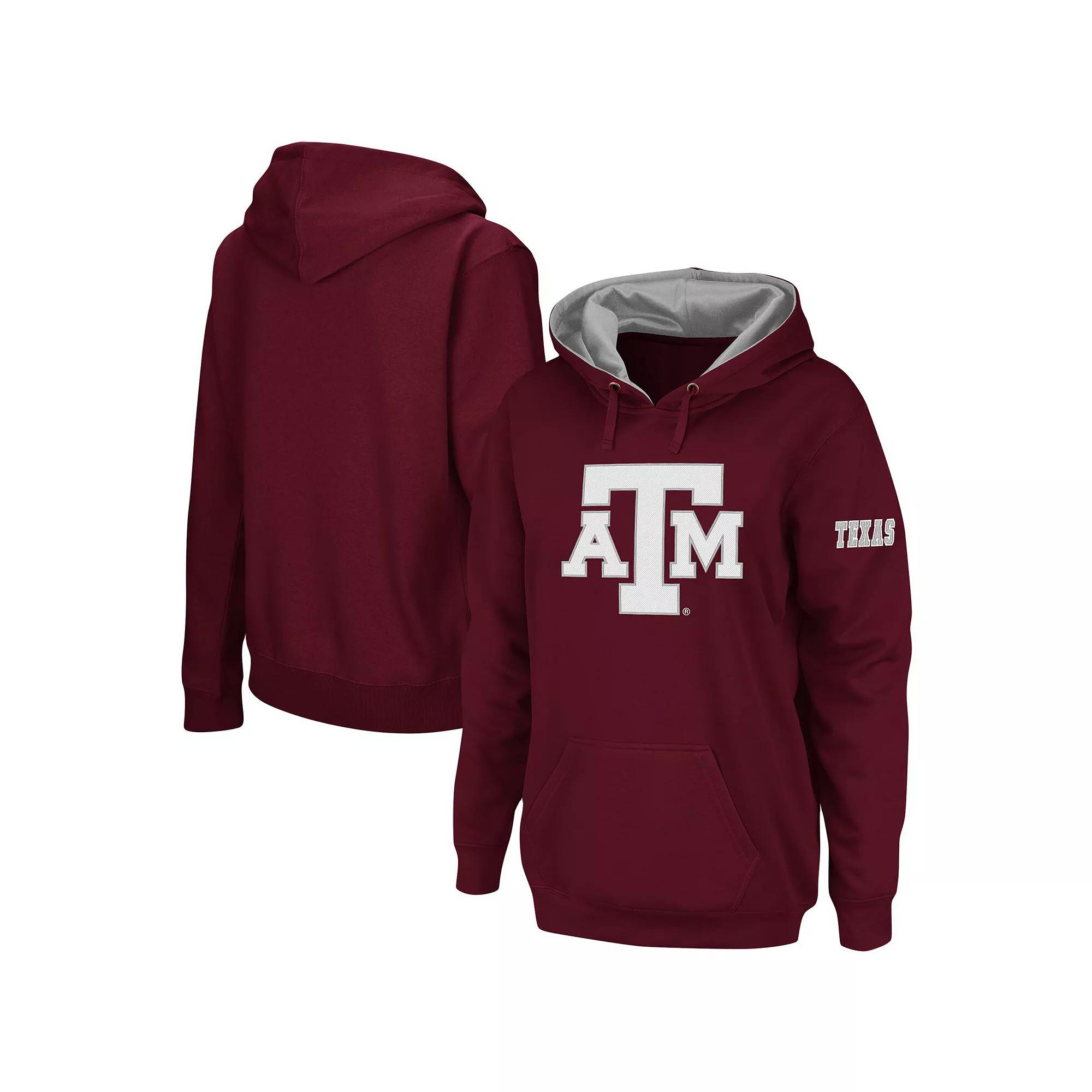 Women's Maroon Texas A&M Aggies Team Big Logo Pullover Hoodie, Size: Large, Red Product Image
