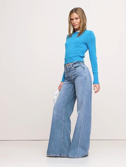 Cotton-Silk Crew-Neck Sweater Product Image